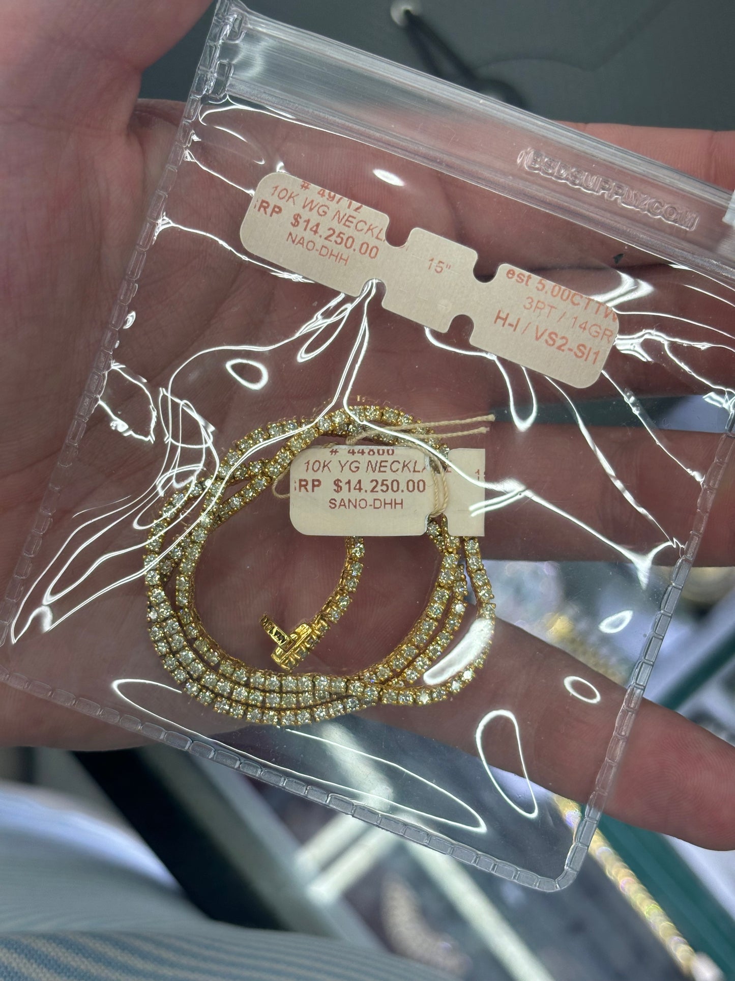 3 Pointer Tennis Chain