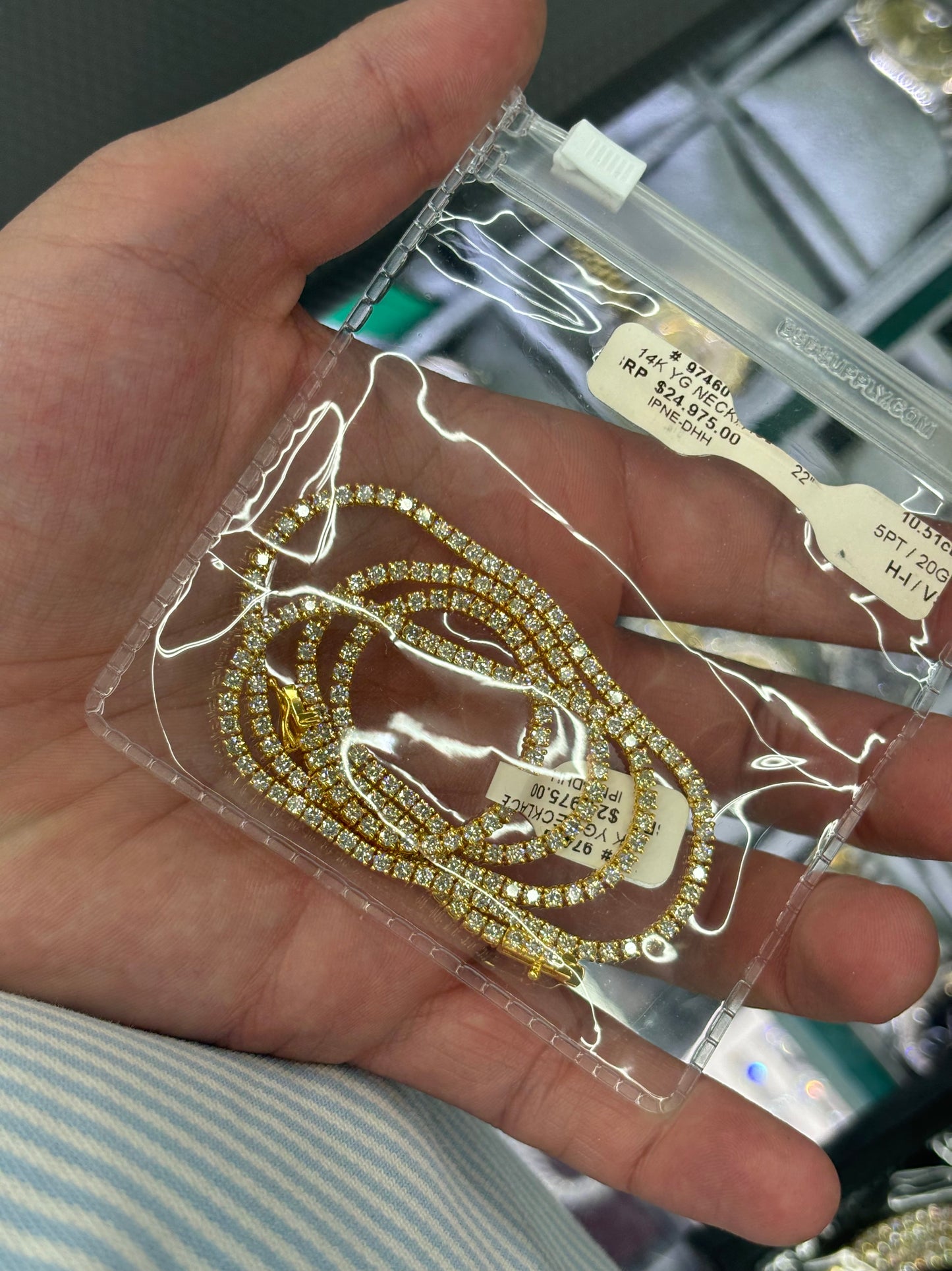 5 pointer Tennis Chain