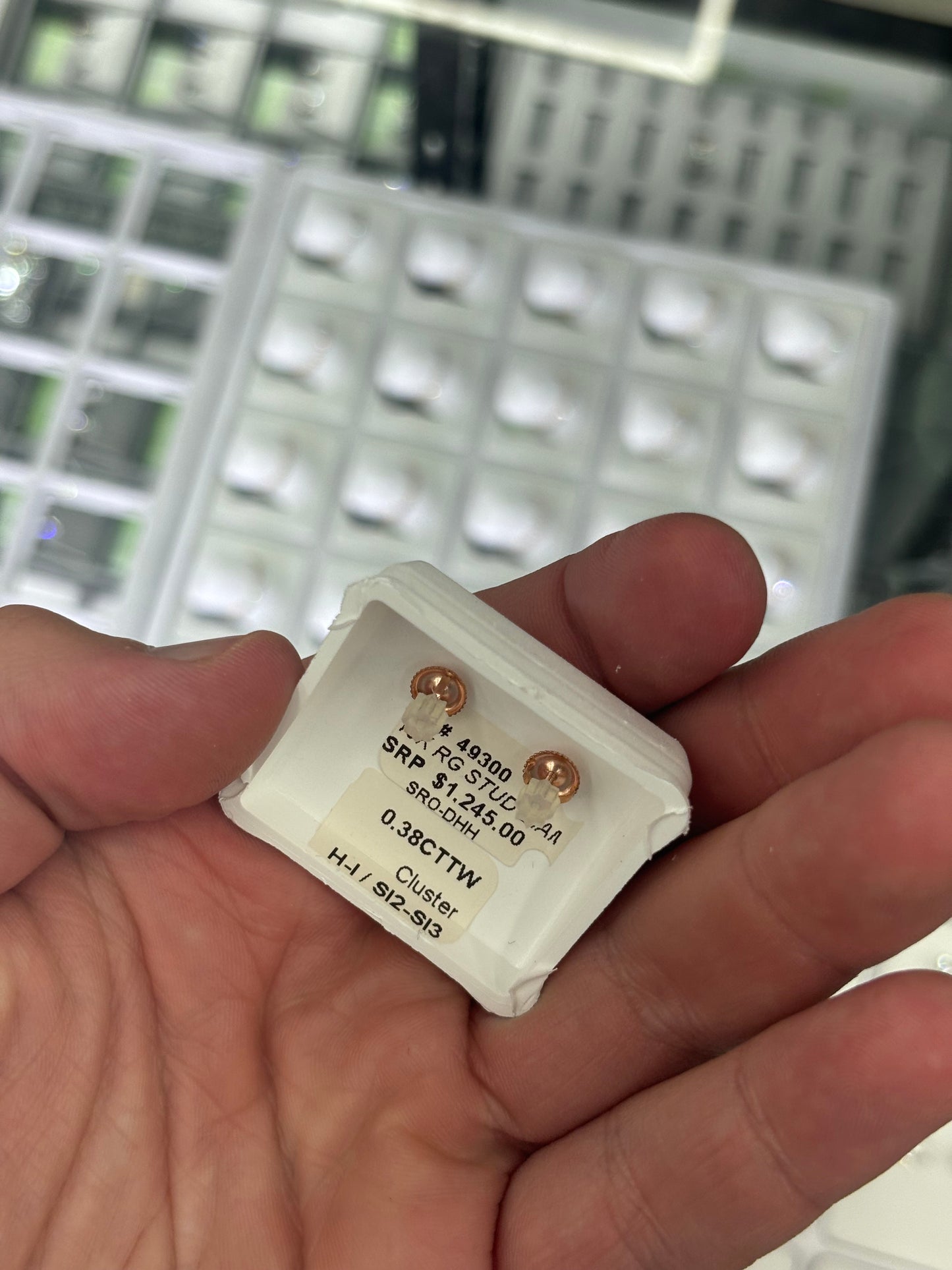 Baguette Cluster Earrings