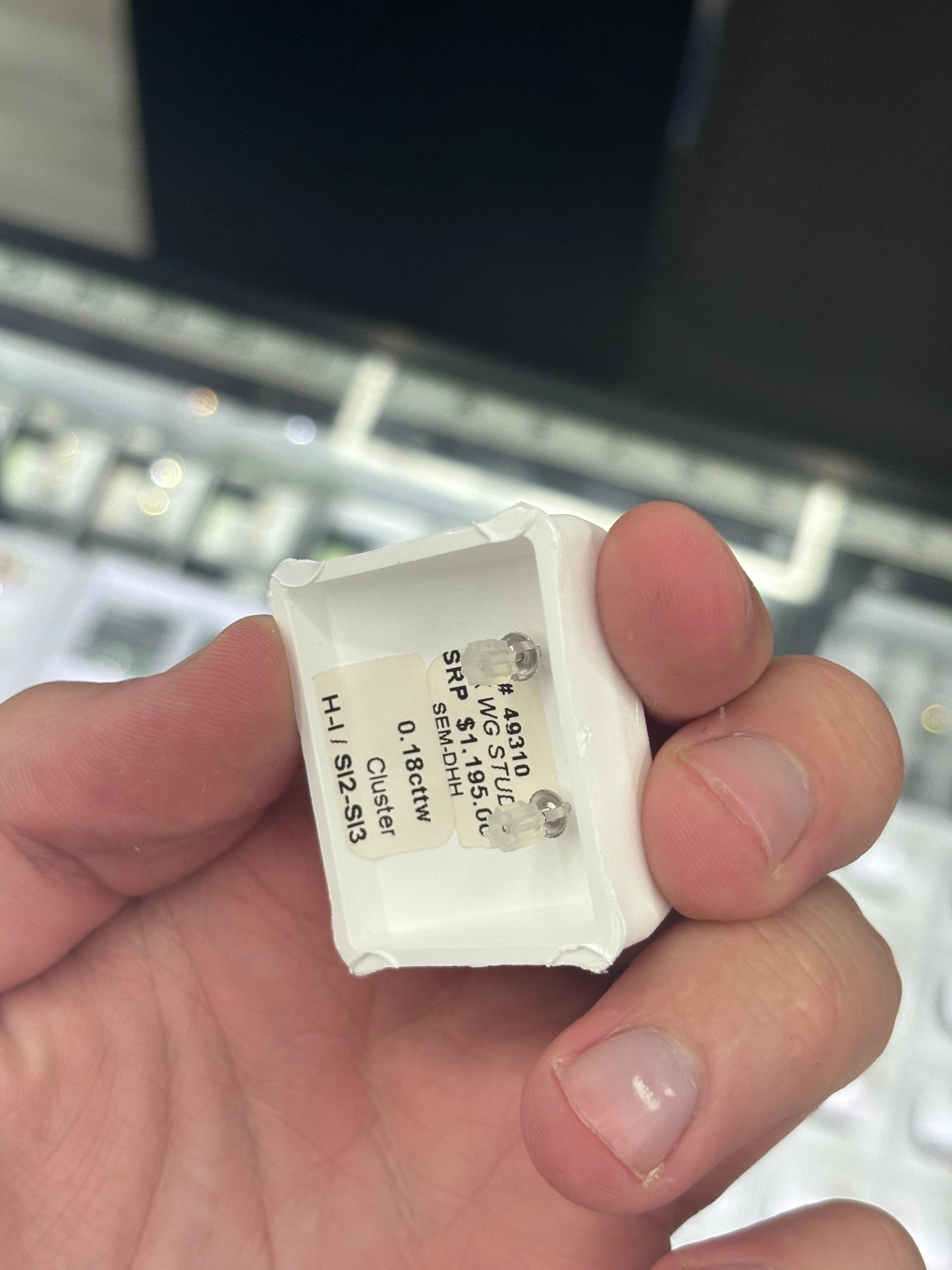 Baguette Cluster Earrings