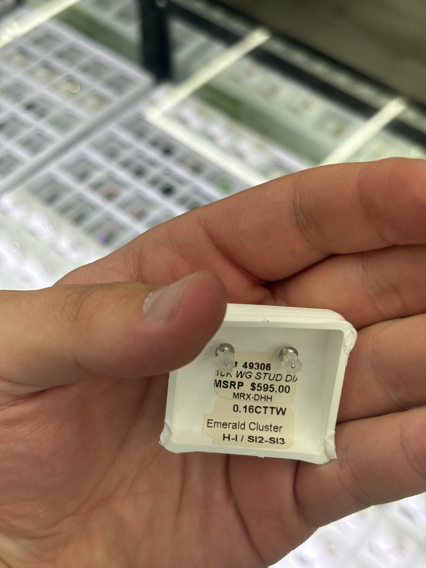 Emerald Cluster Earrings