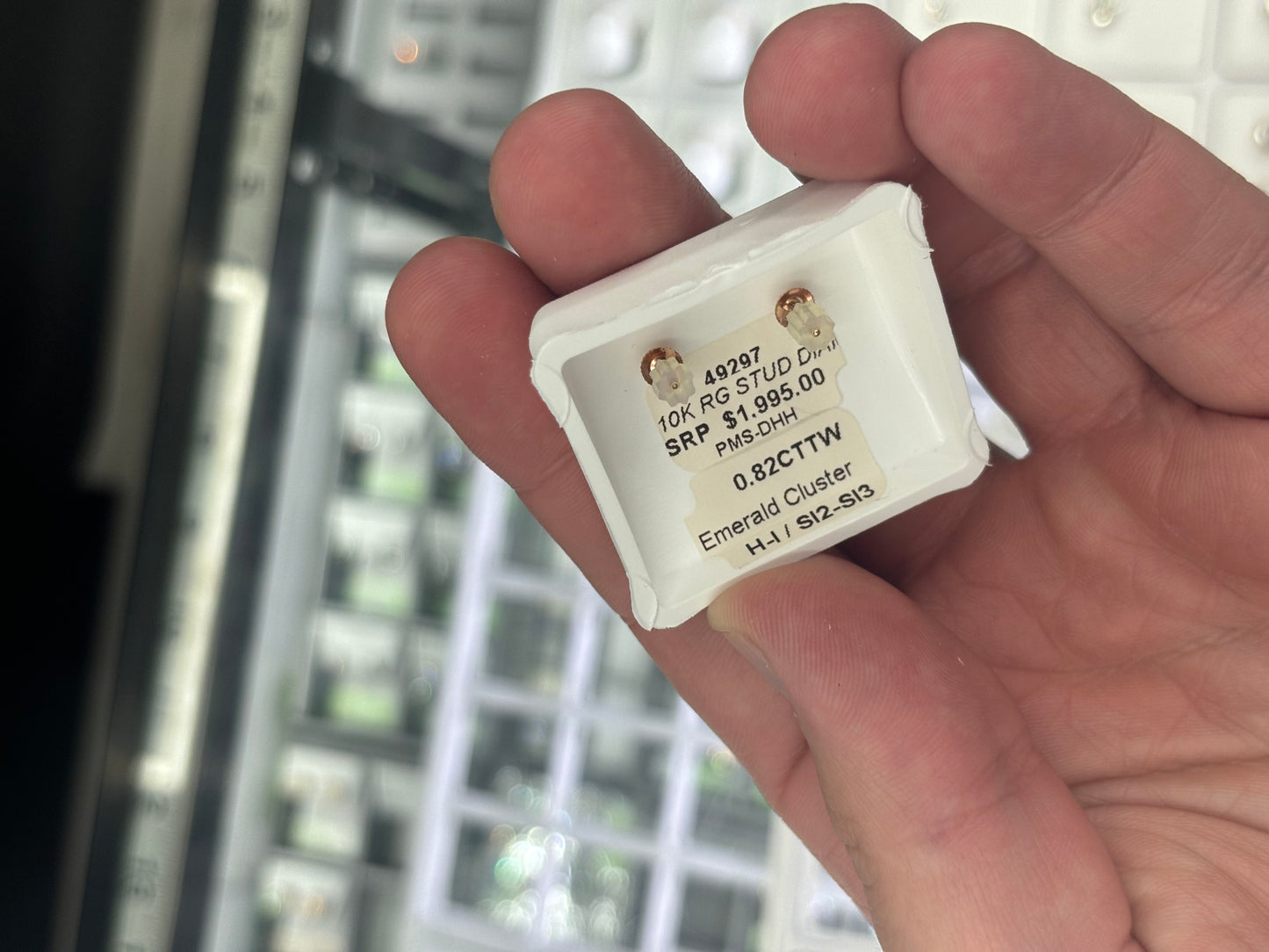 Emerald Cluster Earrings