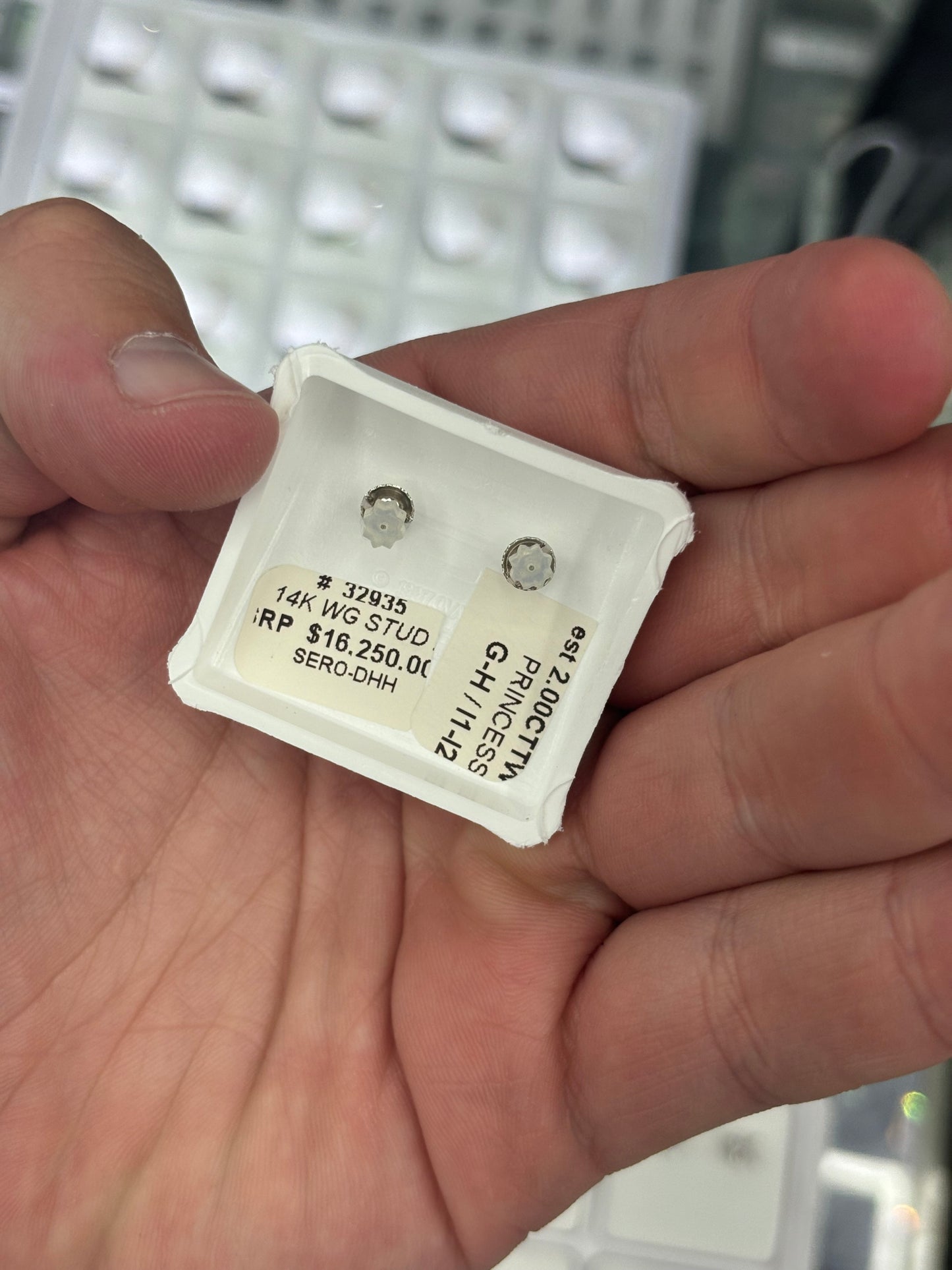 Princess Cut Earrings