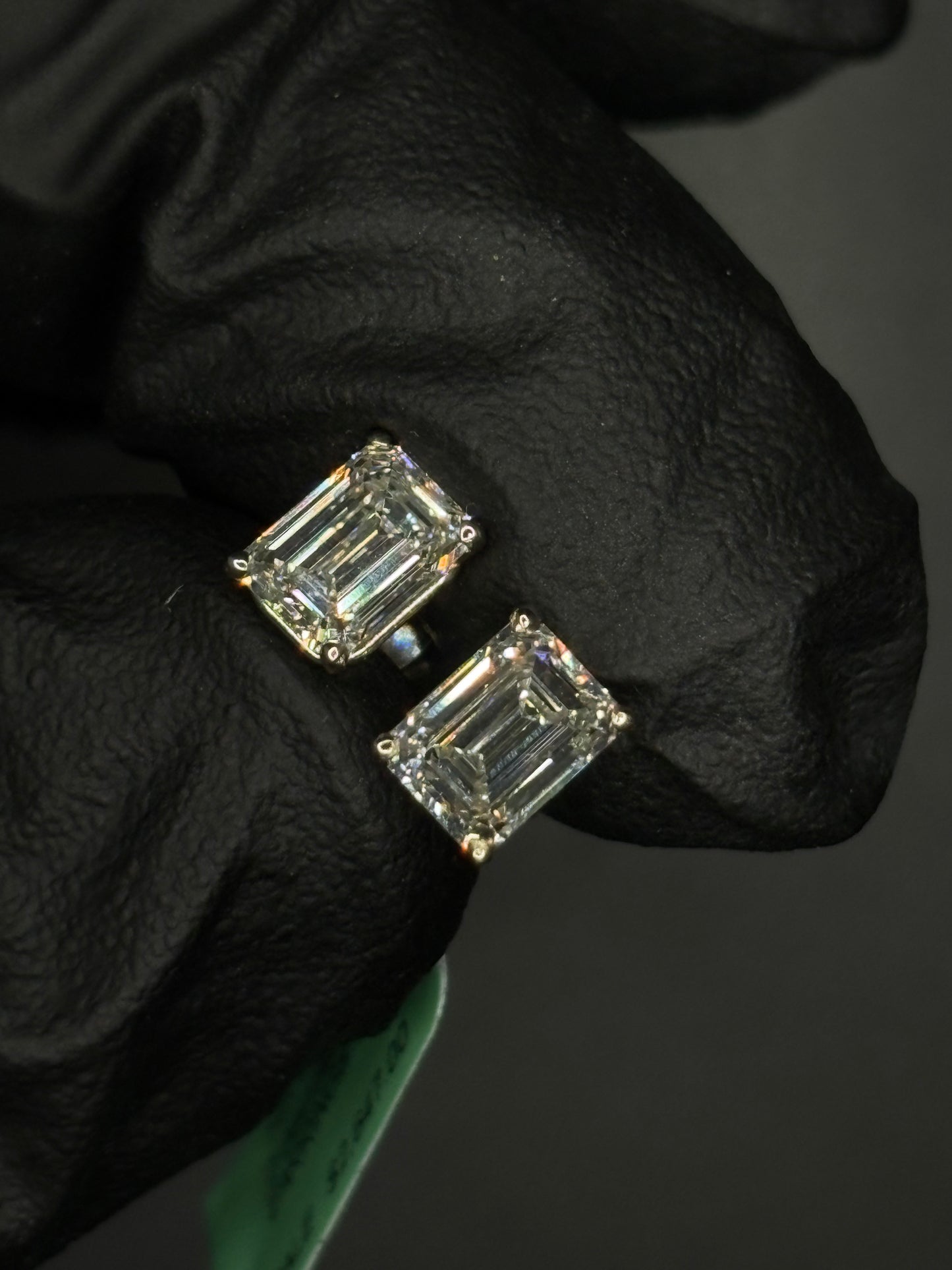 Emerald Cut Lab Grown Studs