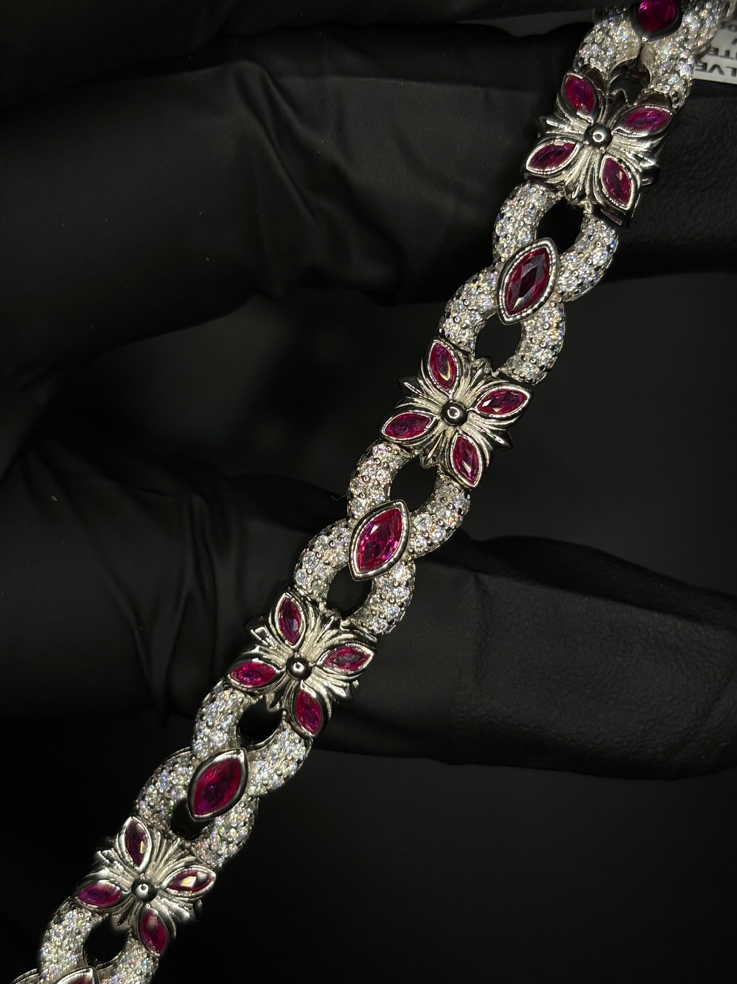 Chrome Style Gemstone Bracelet