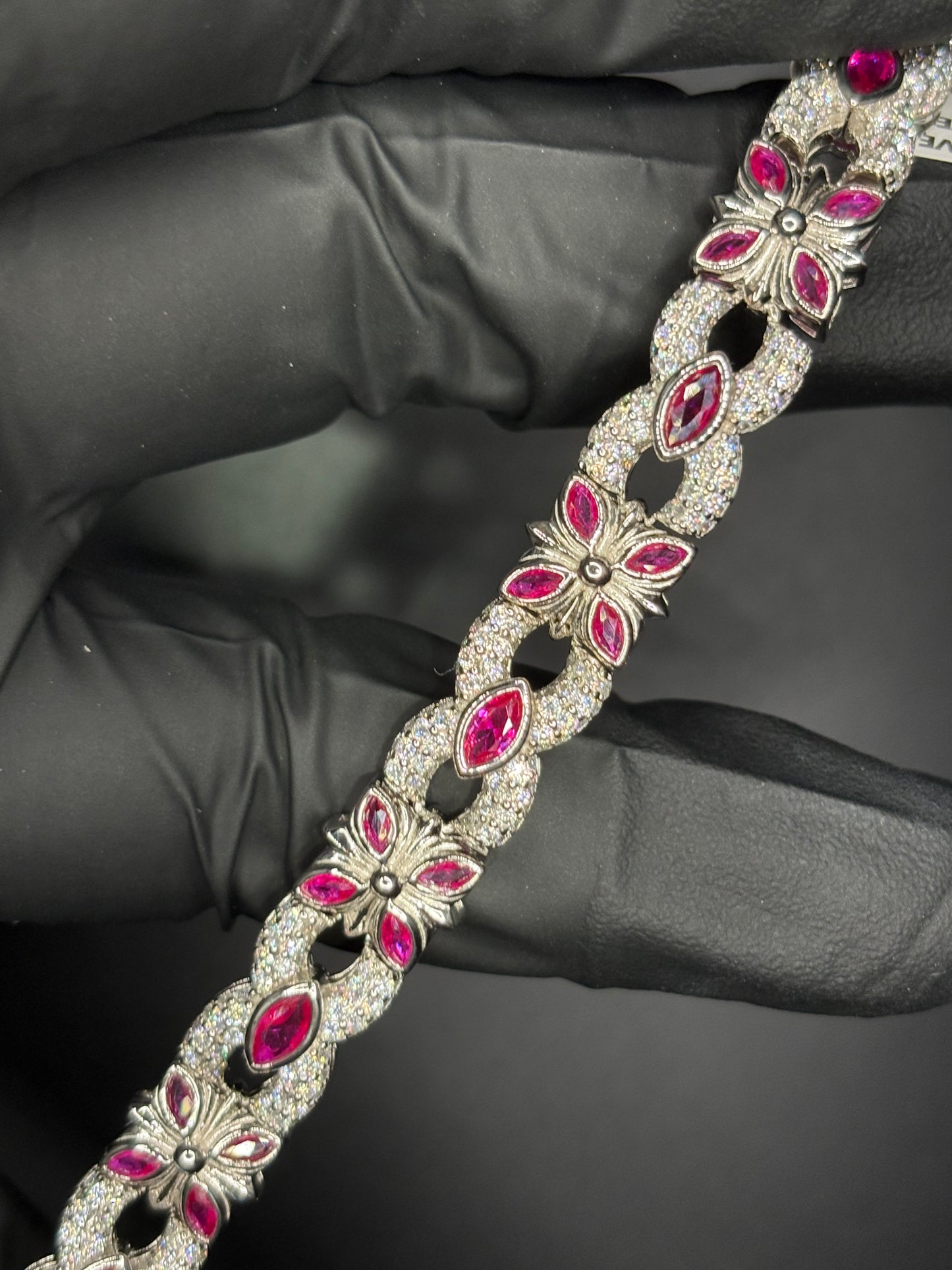 Chrome Style Gemstone Bracelet