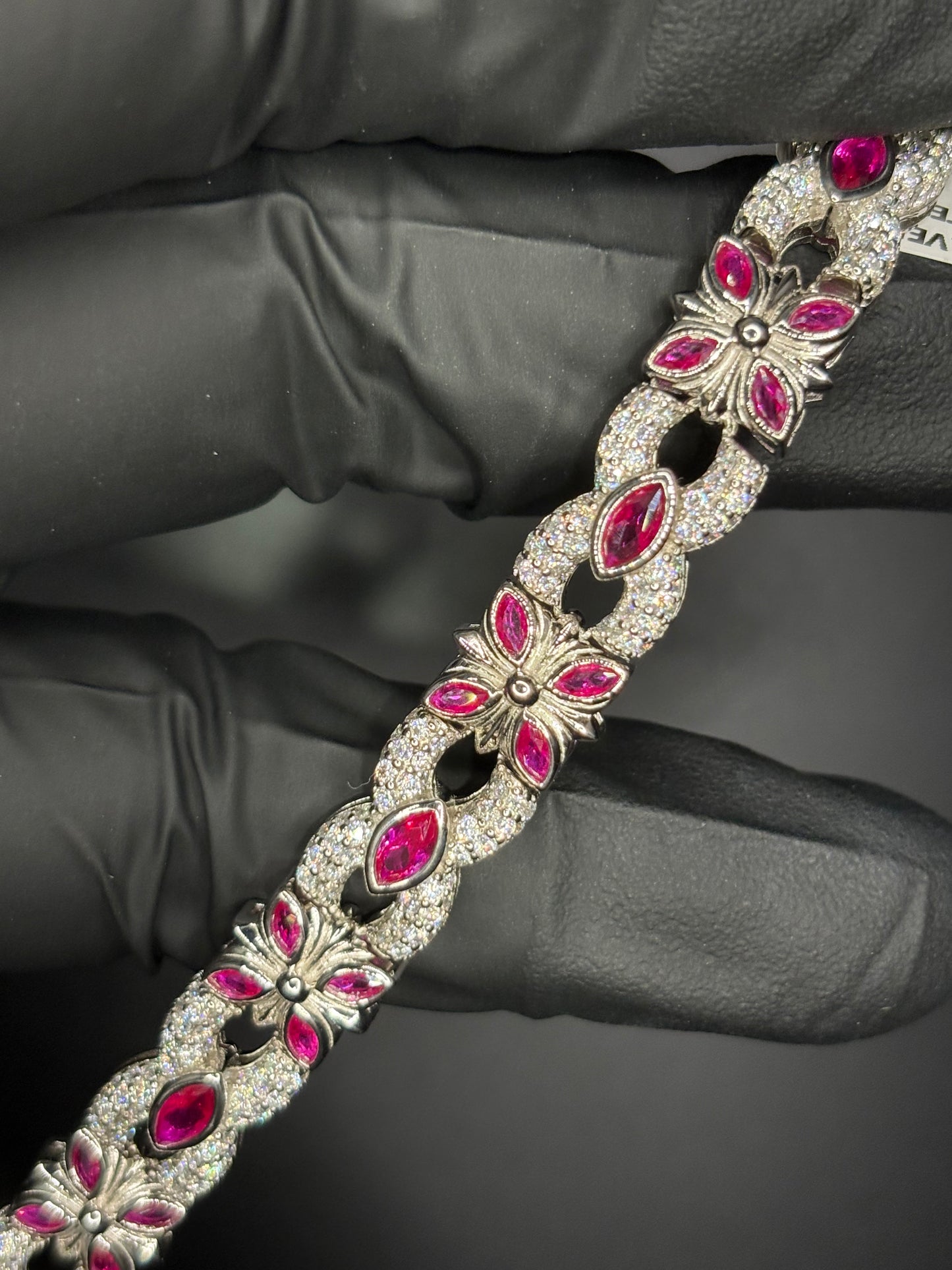 Chrome Style Gemstone Bracelet