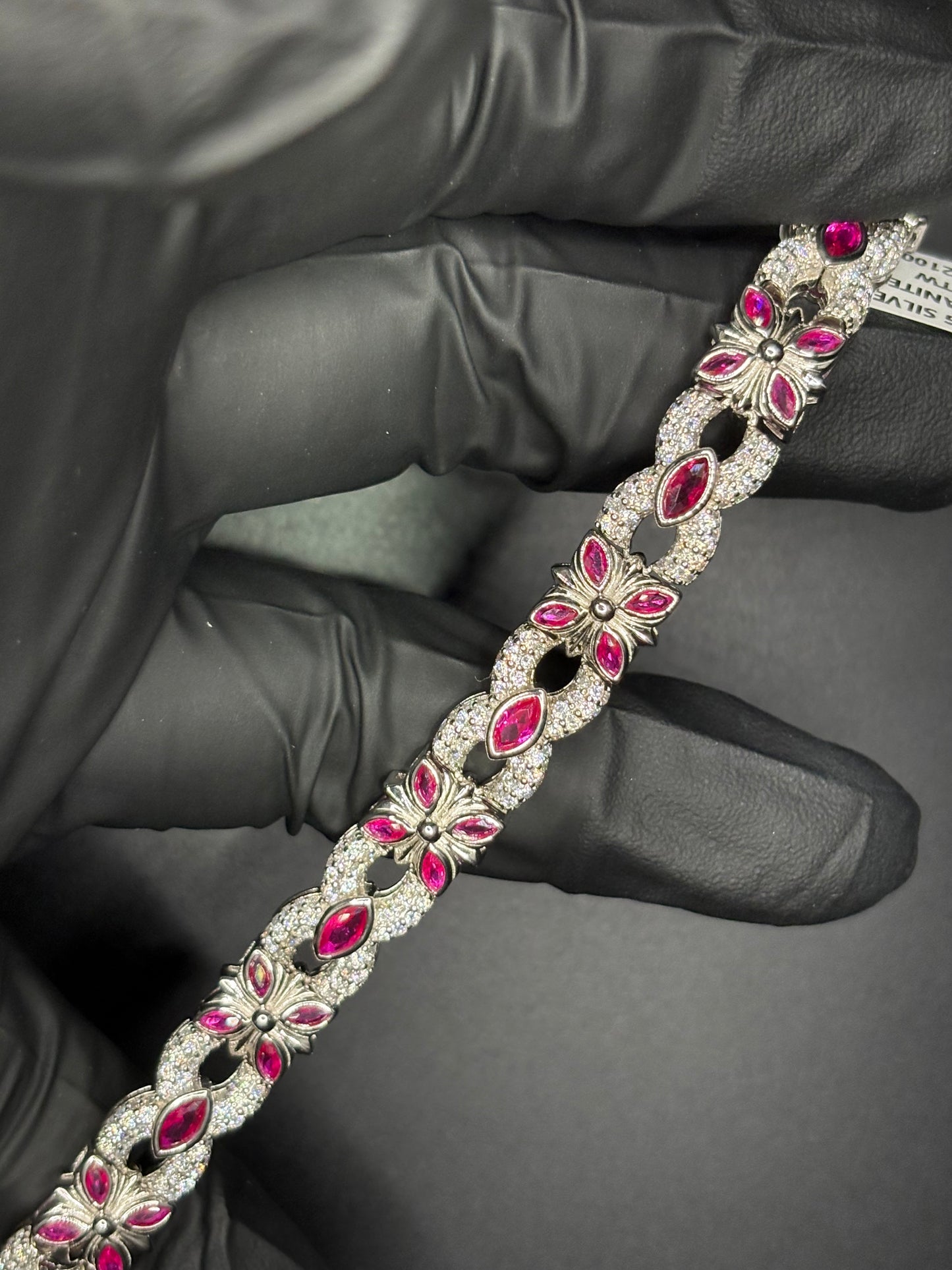 Chrome Style Gemstone Bracelet
