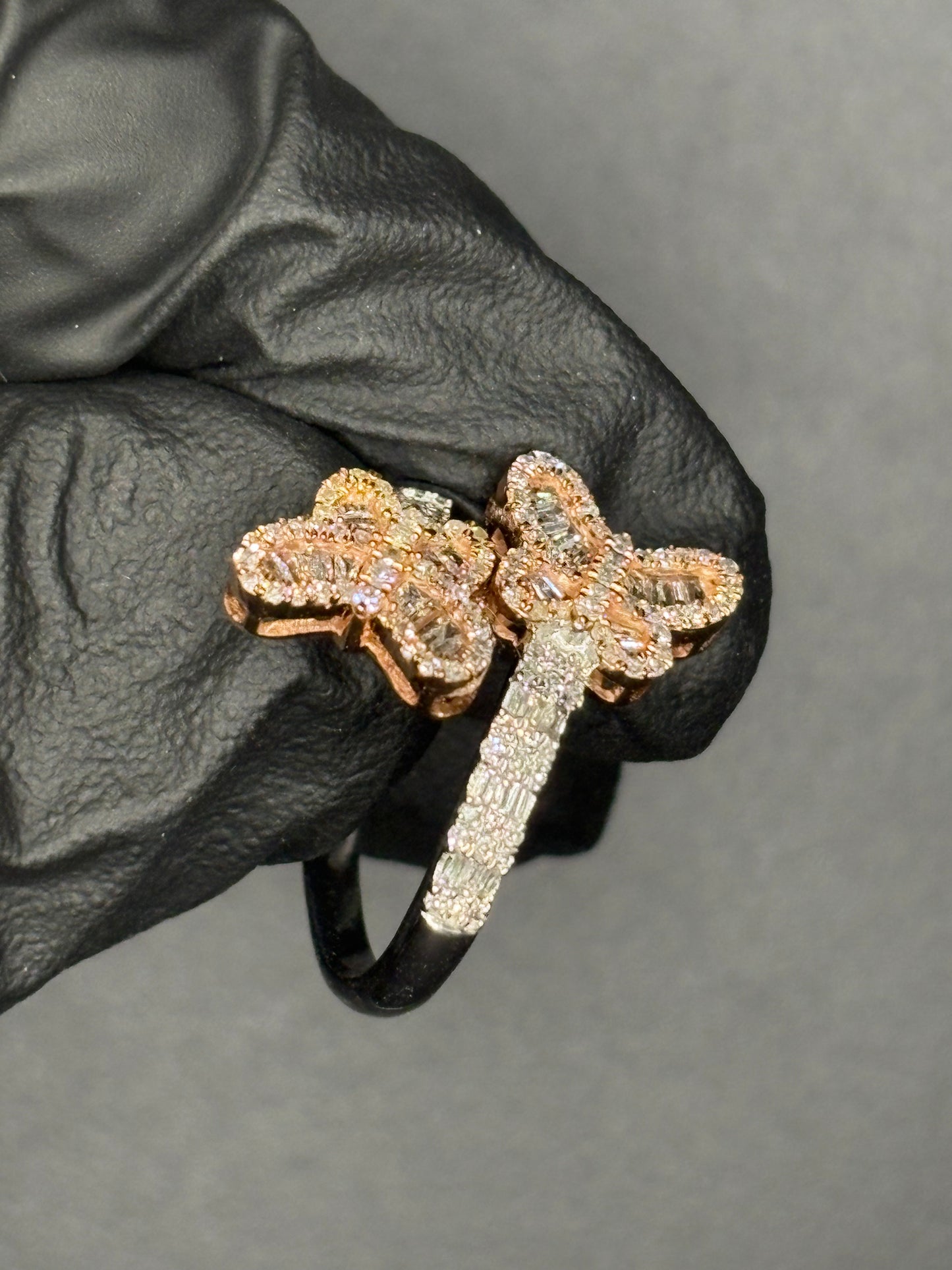 2 Tone Butterfly Ring