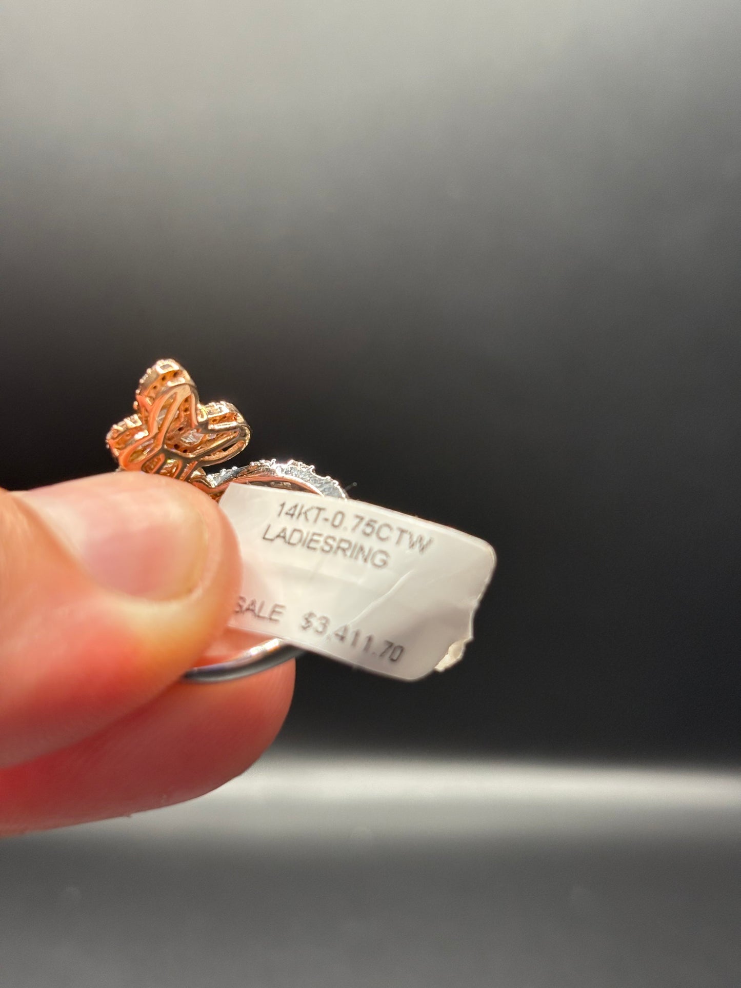 2 Tone Butterfly Ring