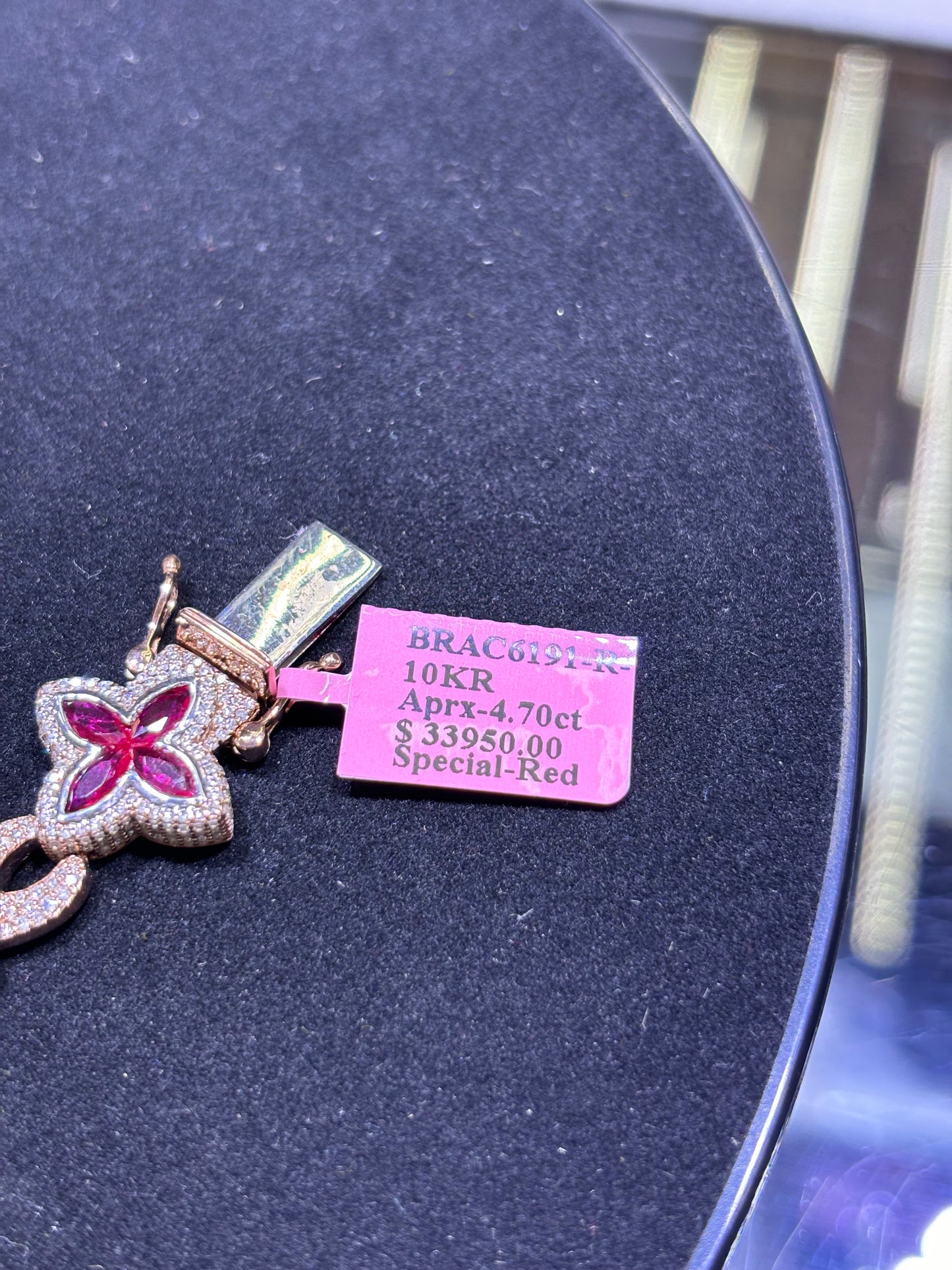 Diamond Clover Gemstone Bracelet