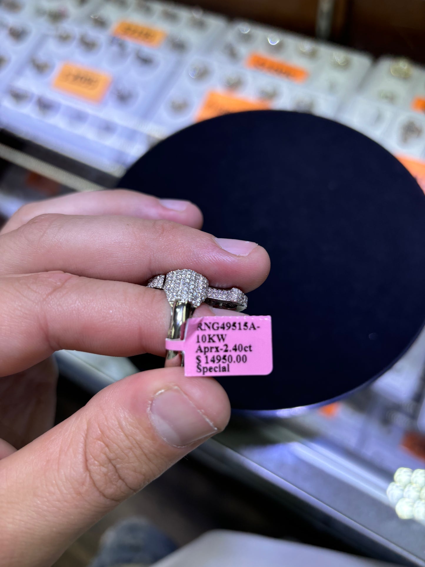 Baguette Diamond Cross