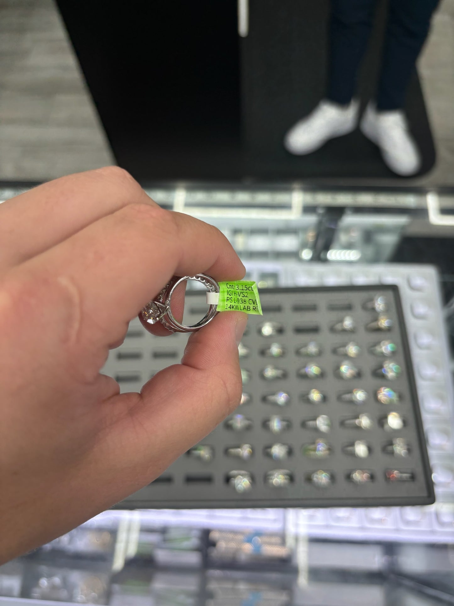 3.50 Carat Lab Grown Diamond Ring