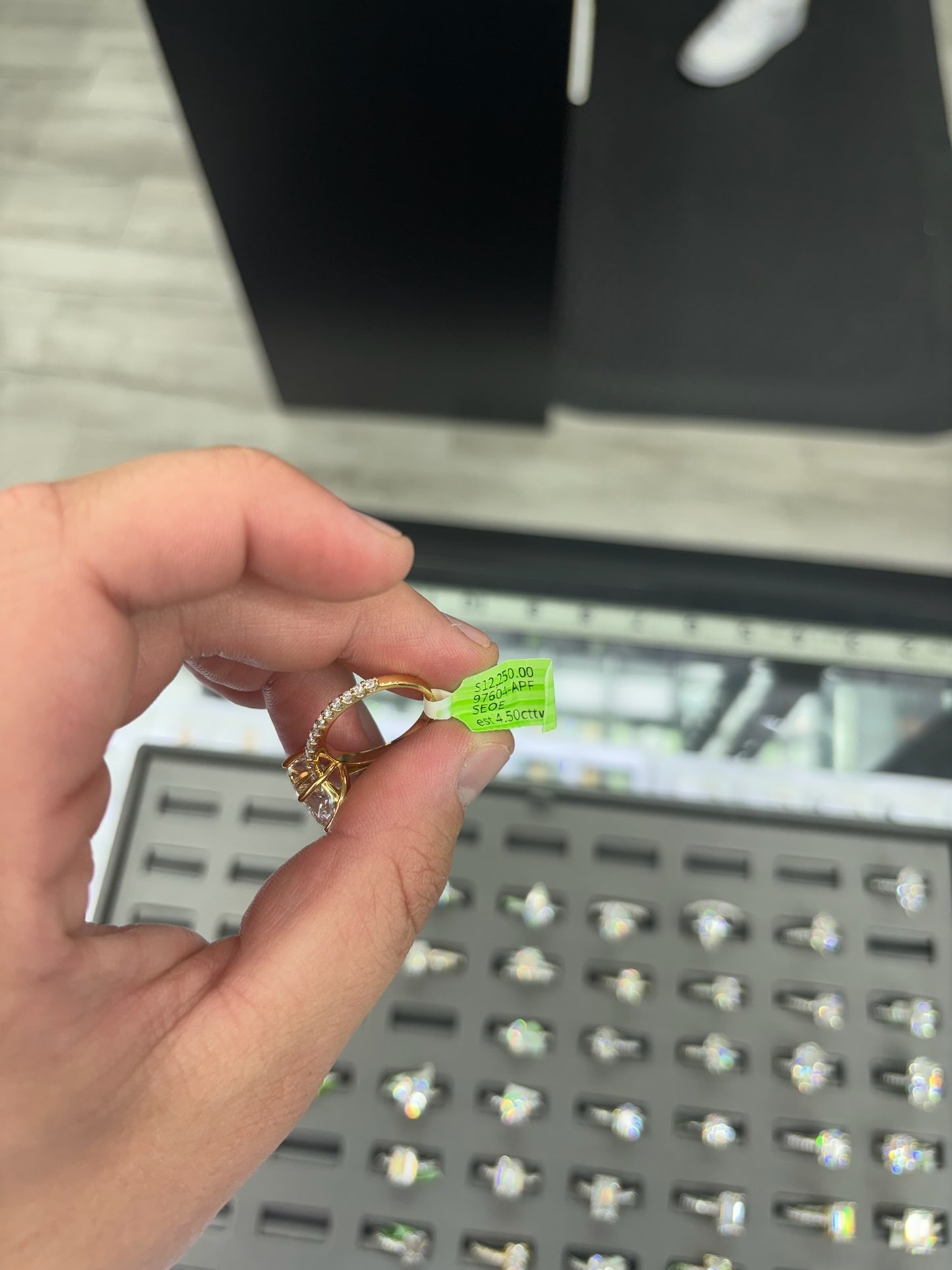 4.50 Carat Lab Grown Diamond Ring