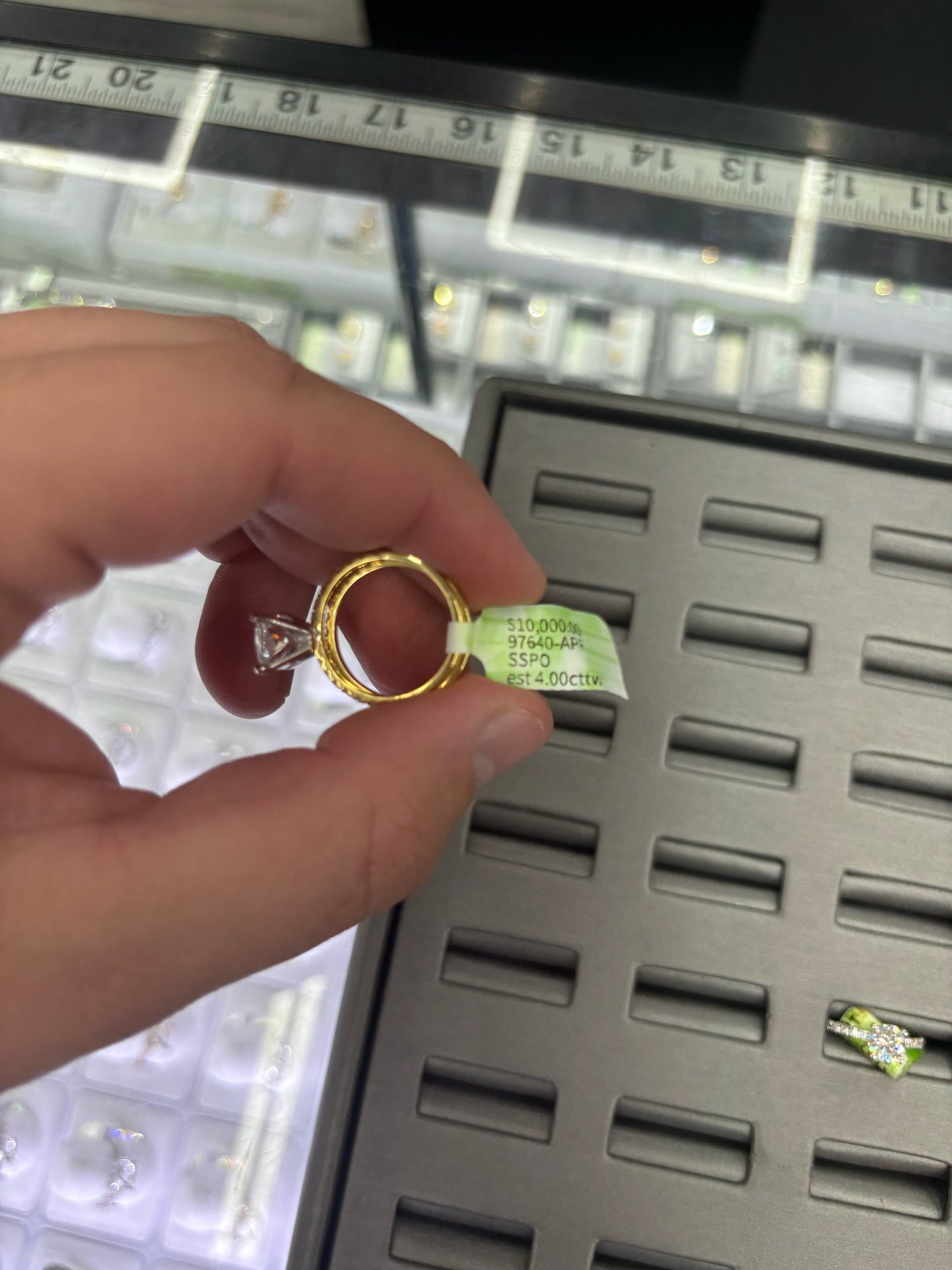 4.00 Carat Lab Grown Diamond Ring