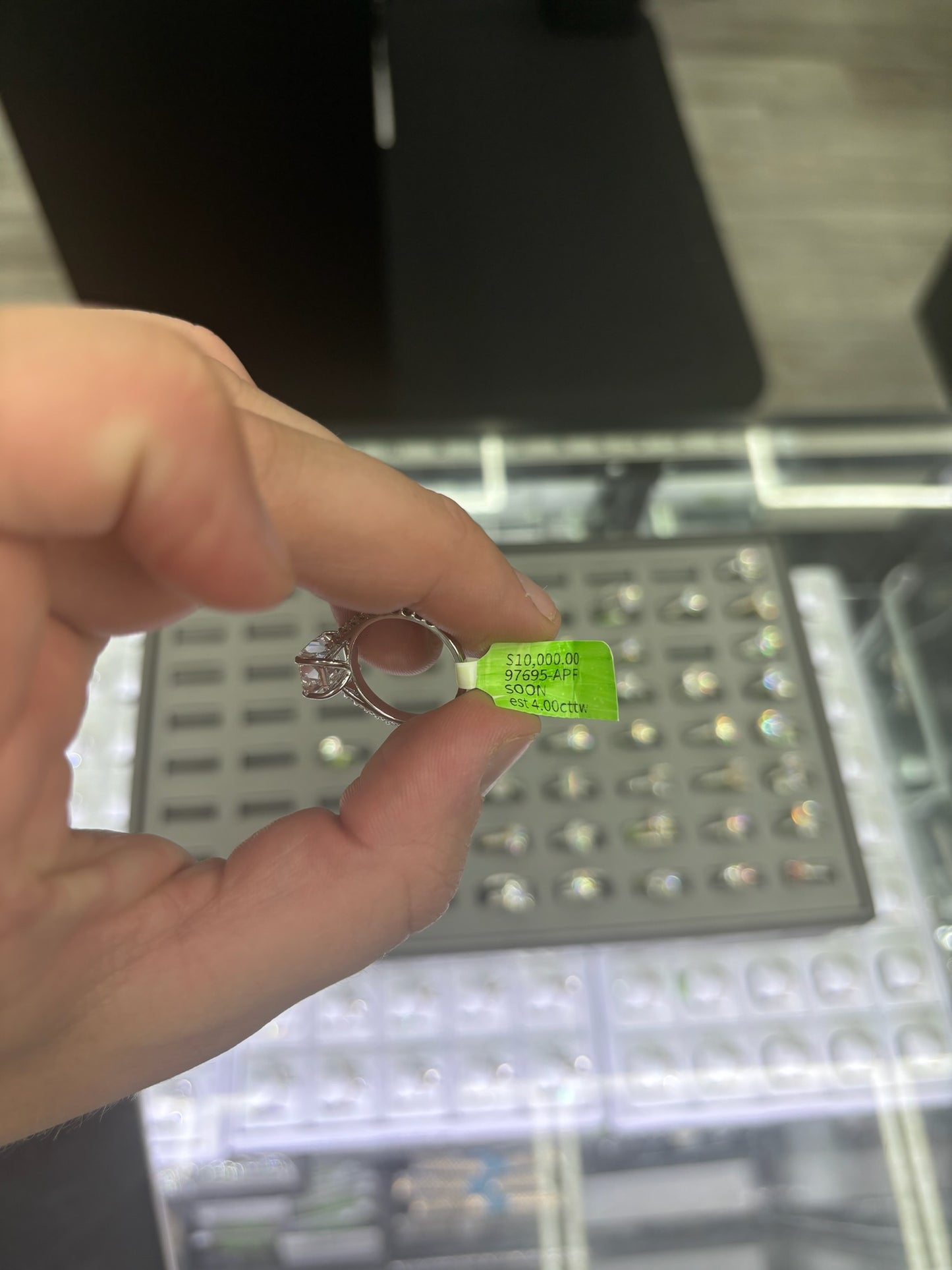 4.00 Carat Lab Grown Diamond Ring