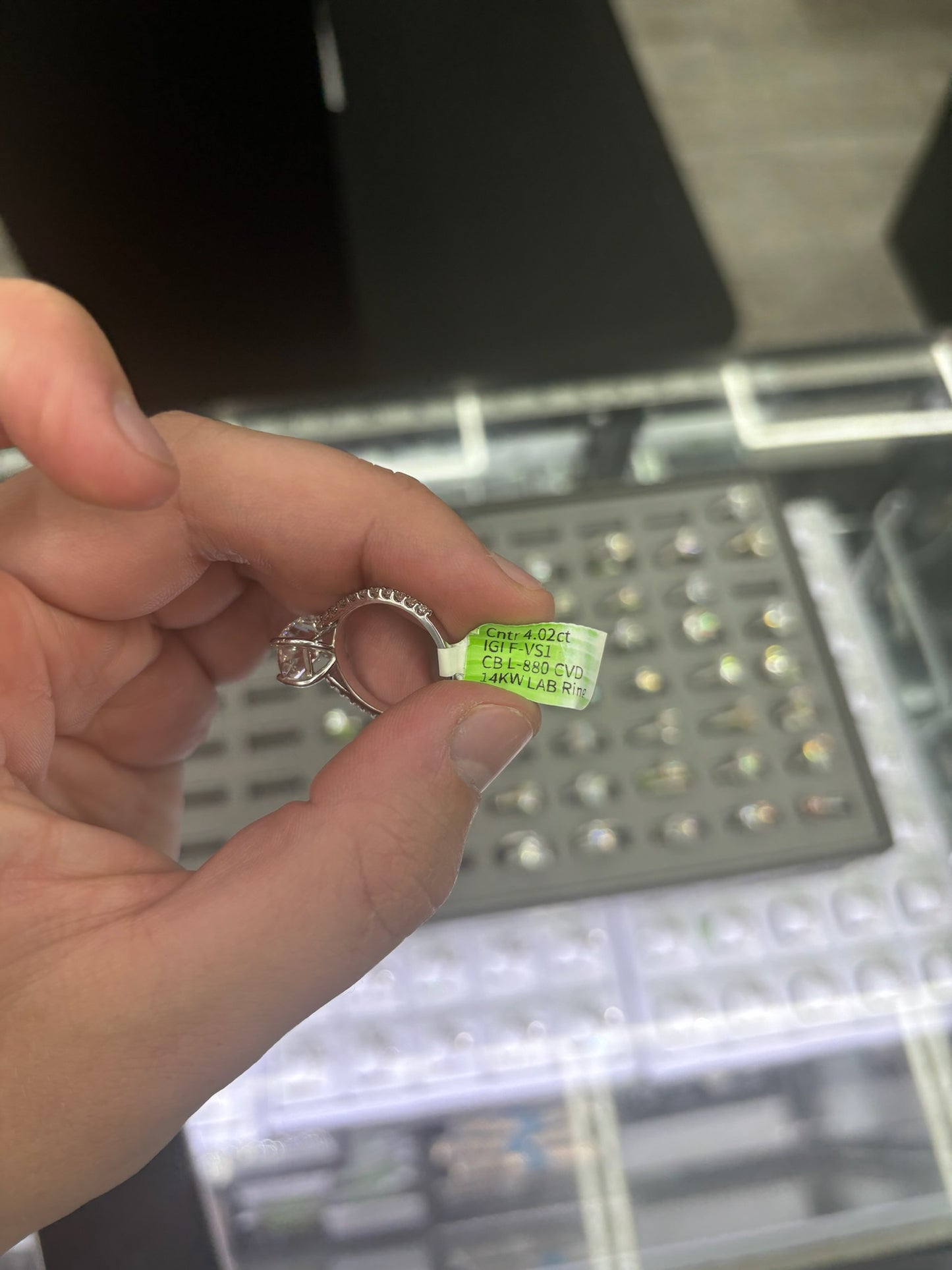 4.50 Carat Lab Grown Diamond Ring