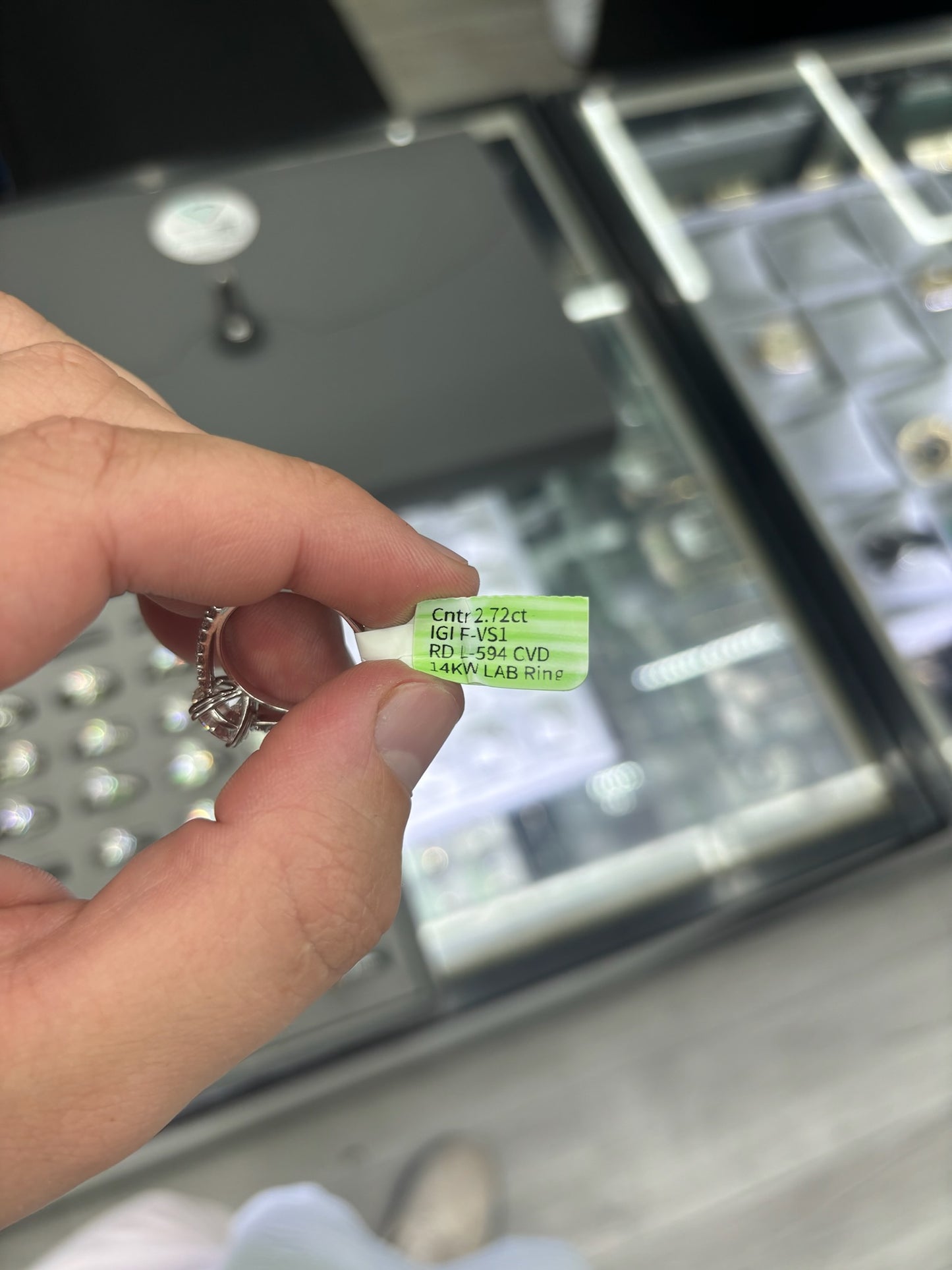 3.25 Carat Lab Grown Diamond Ring