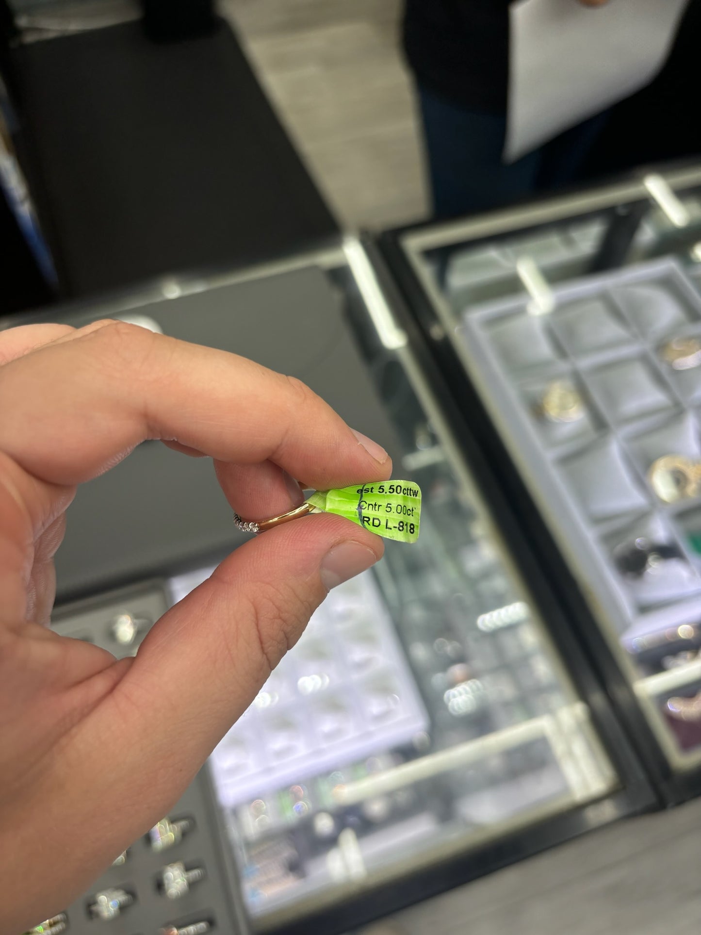 5.50 Carat Lab Grown Diamond Ring