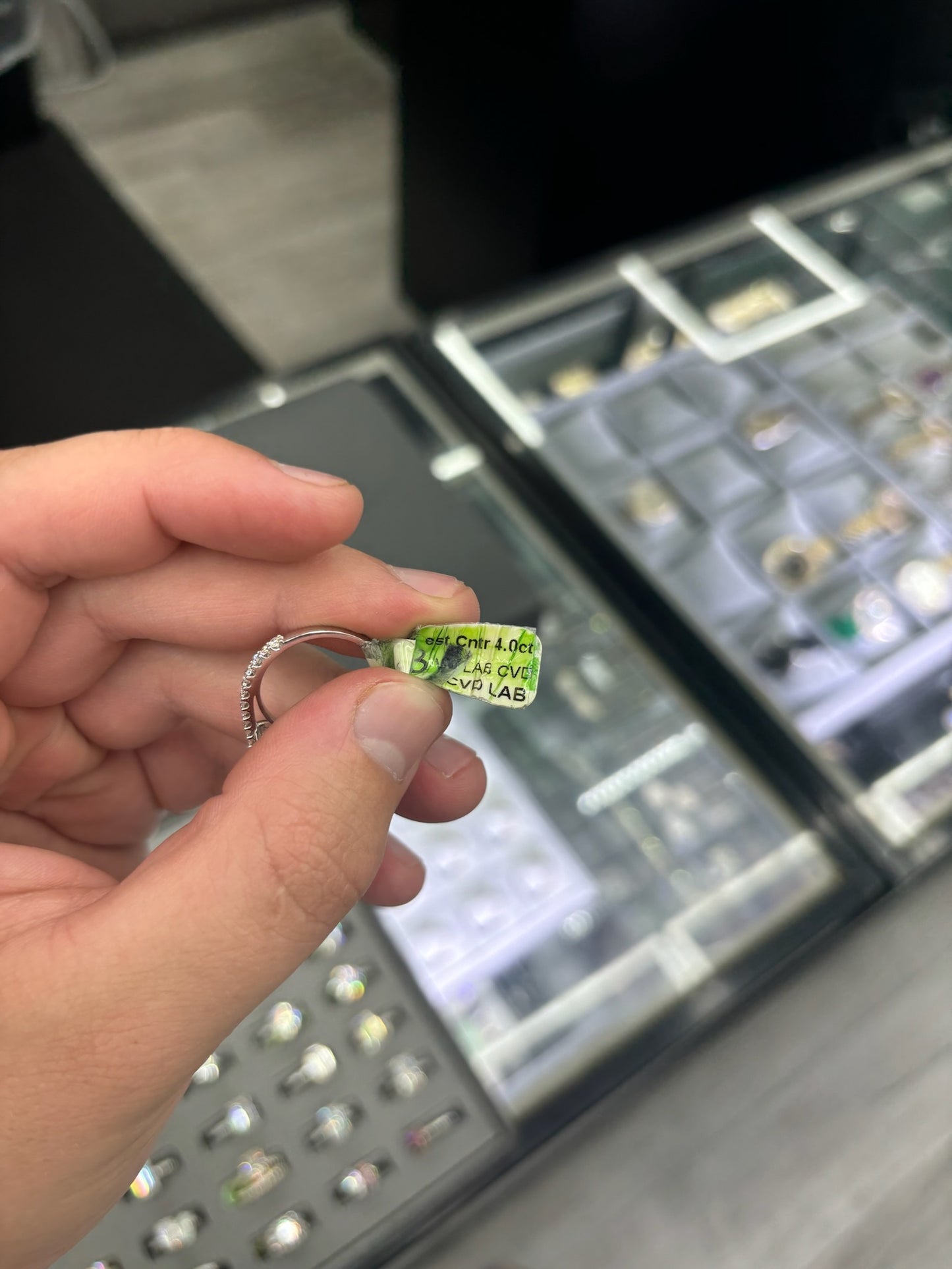 4.00 Carat Lab Grown Diamond Ring