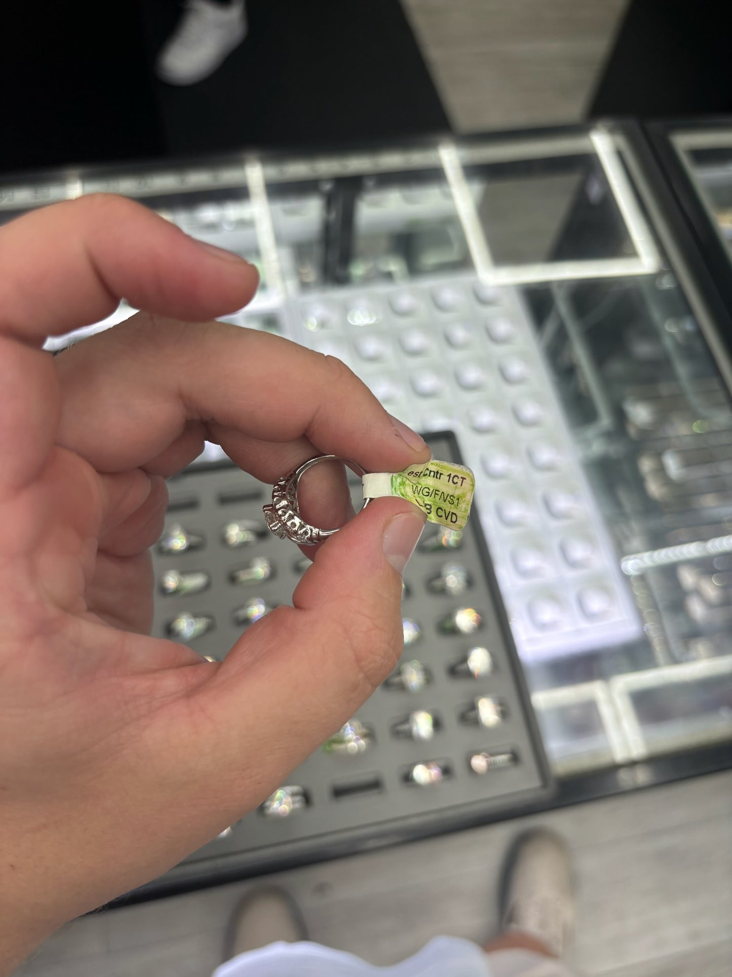 1.00 Carat Lab Grown Diamond Ring