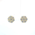 10 MM LAB GROWN DIAMOND EARRINGS FLOWER SETTING