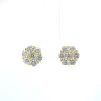 10 MM LAB GROWN DIAMOND EARRINGS FLOWER SETTING