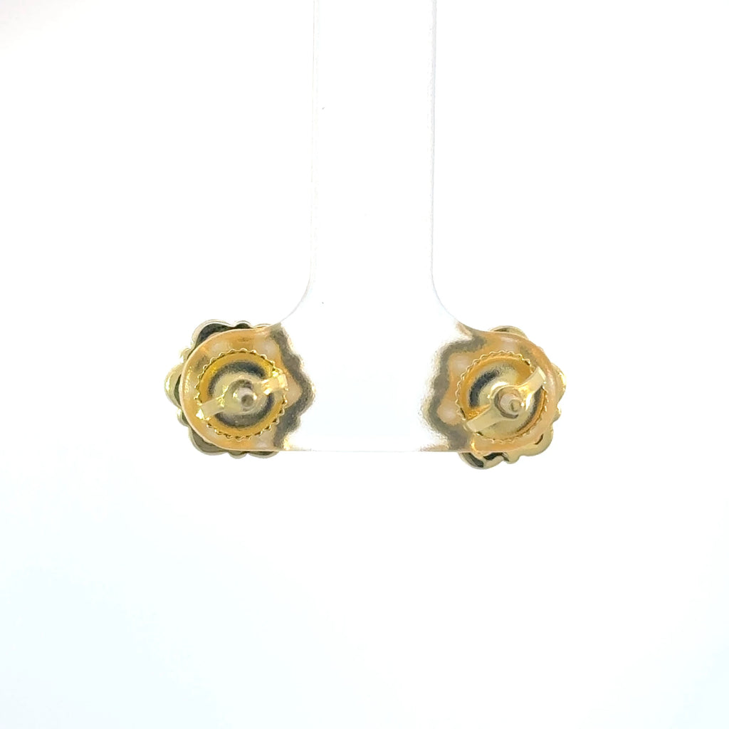 10 MM LAB GROWN DIAMOND EARRINGS FLOWER SETTING