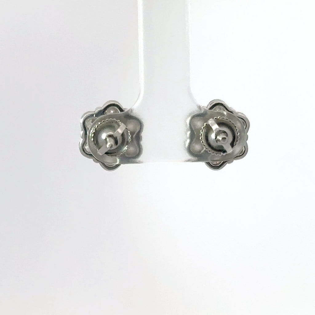 12MM FLOWER EARRINGS LAB GROWN DIAMONDS