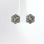12MM FLOWER EARRINGS LAB GROWN DIAMONDS