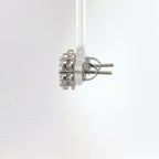 12MM FLOWER EARRINGS LAB GROWN DIAMONDS