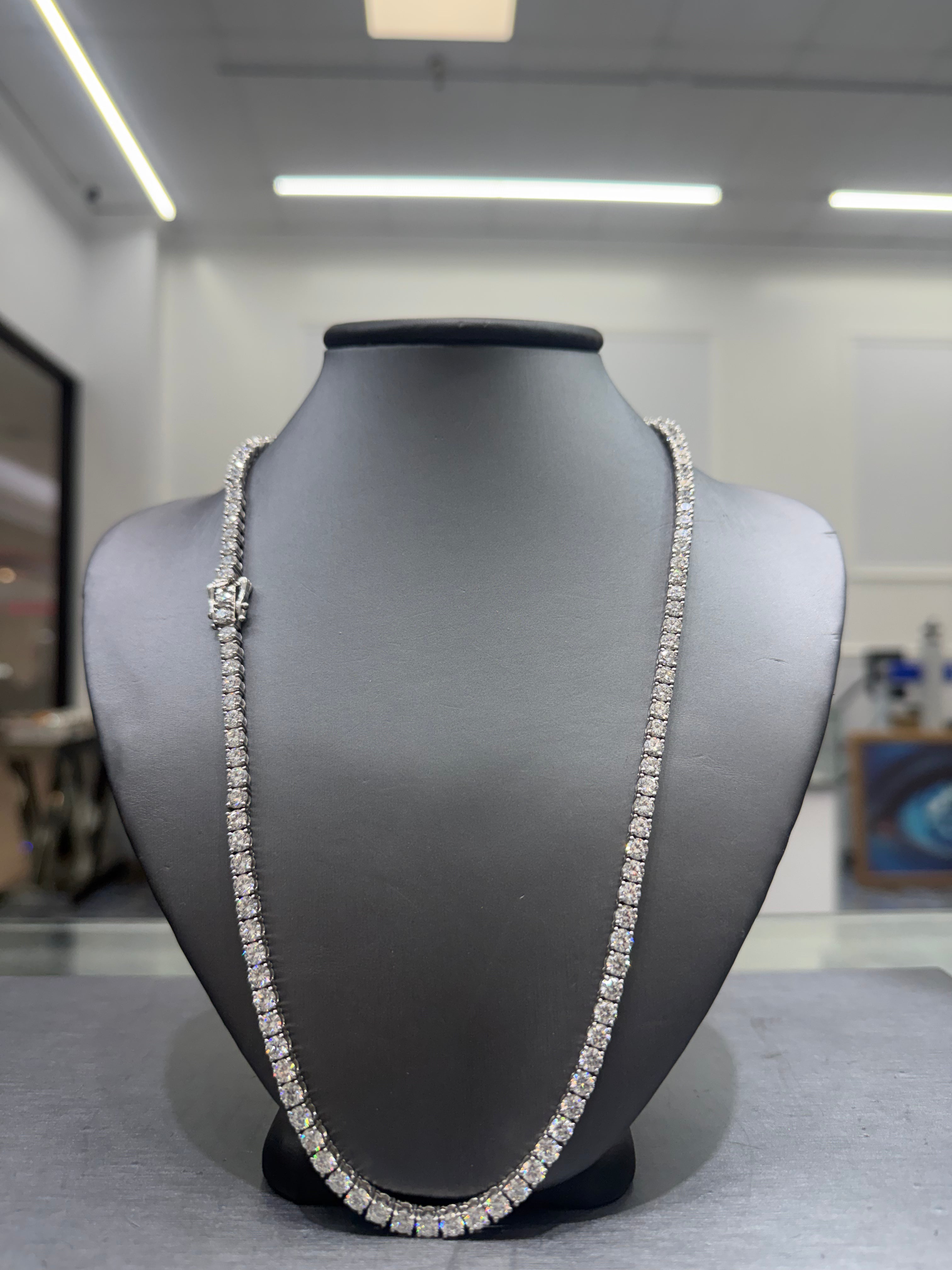 30 POINTER LAB GROWN DIAMOND TENNIS CHAIN *SUPER DEAL*