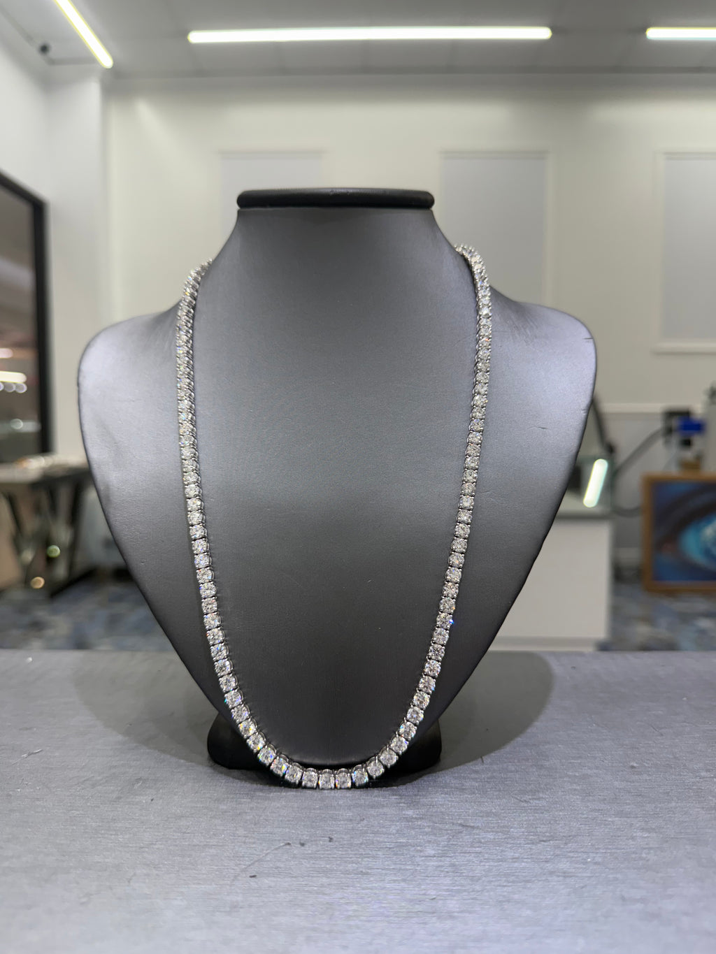 40  POINTER LAB GROWN DIAMOND TENNIS CHAIN