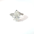 4 CARAT PEAR SHAPE DIAMOND RING