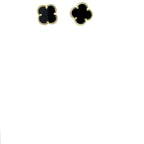 BLACK MOTIF EARRINGS