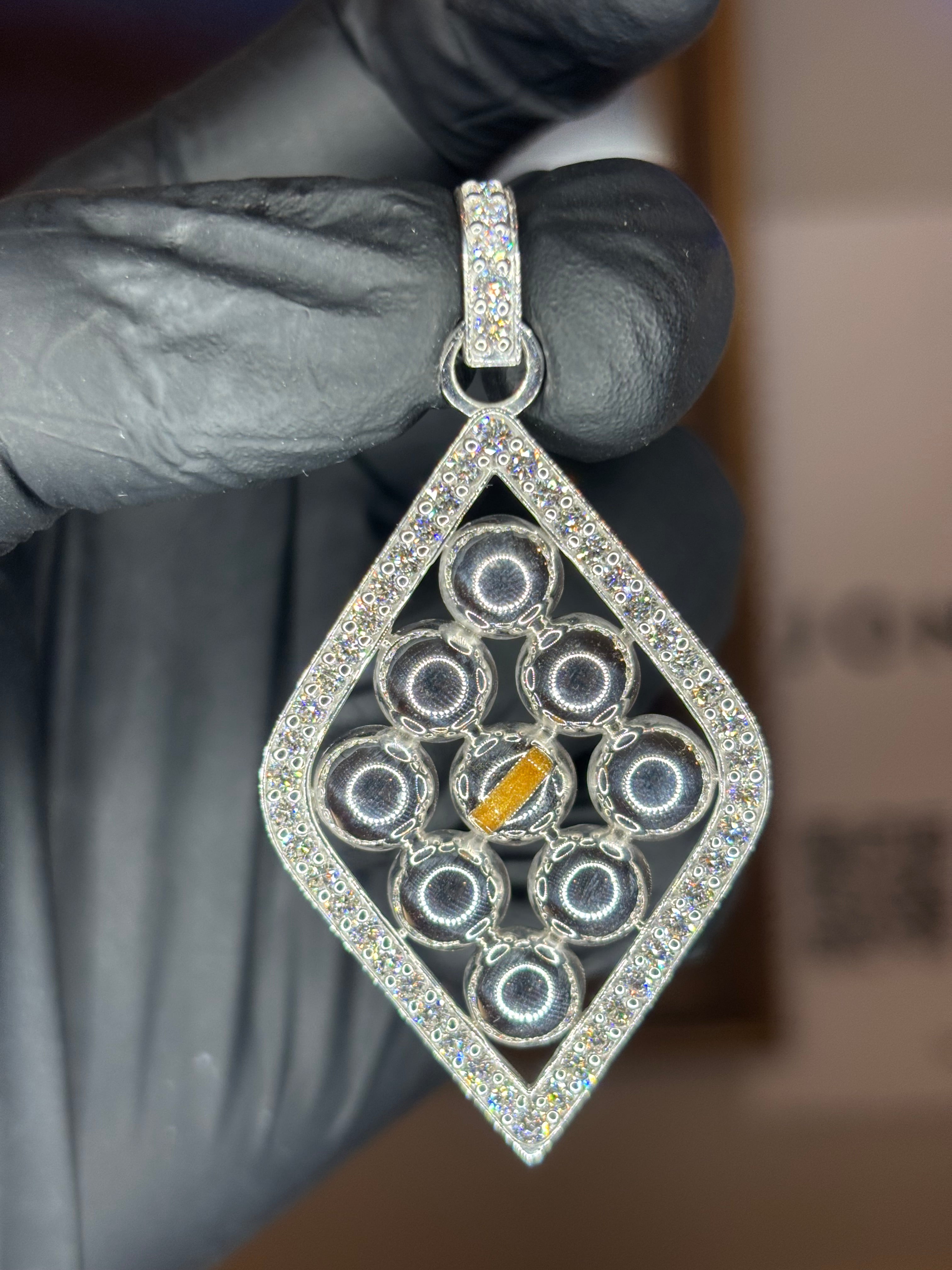 9 BALL POOL PENDENT