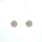 8MM LAB GROWN DIAMOND FLOWER EARRINGS