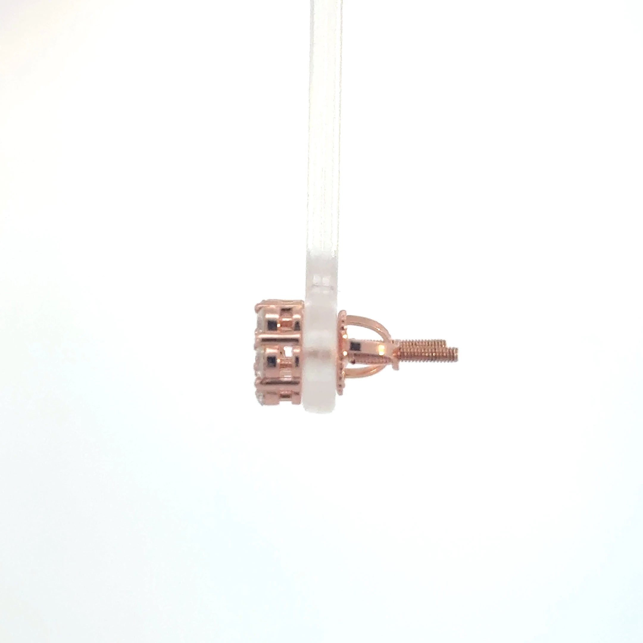 8MM LAB GROWN DIAMOND FLOWER EARRINGS