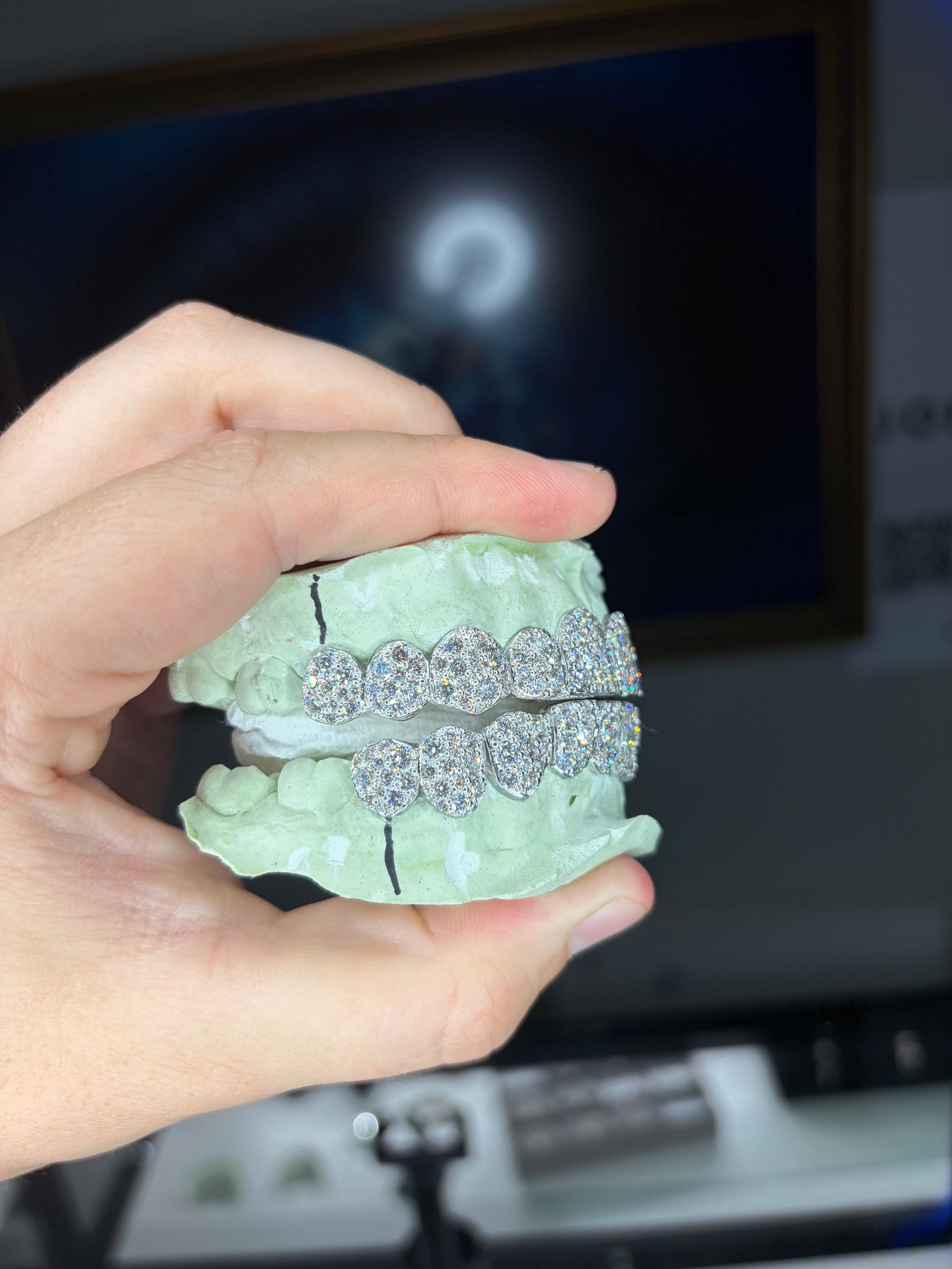 10 on 10 GALAXY SET CVD LAB GROWN DIAMOND IN SILVER