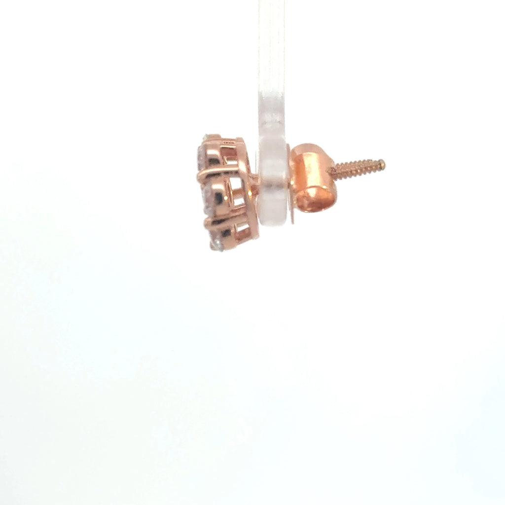 2 CARAT TOTAL FLOWER EARRINGS