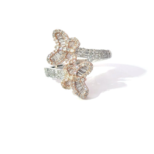 2 Tone Butterfly Ring