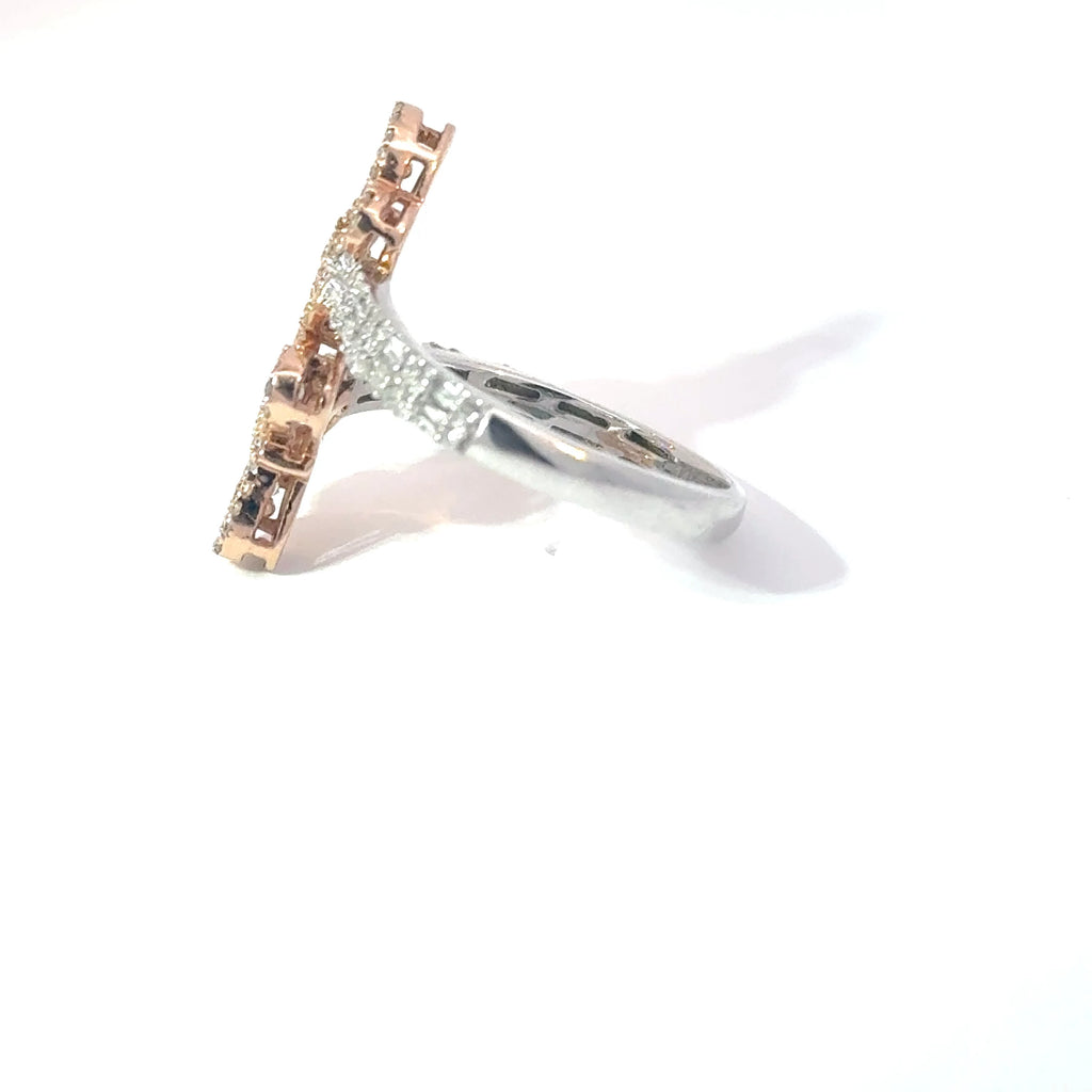 2 Tone Butterfly Ring