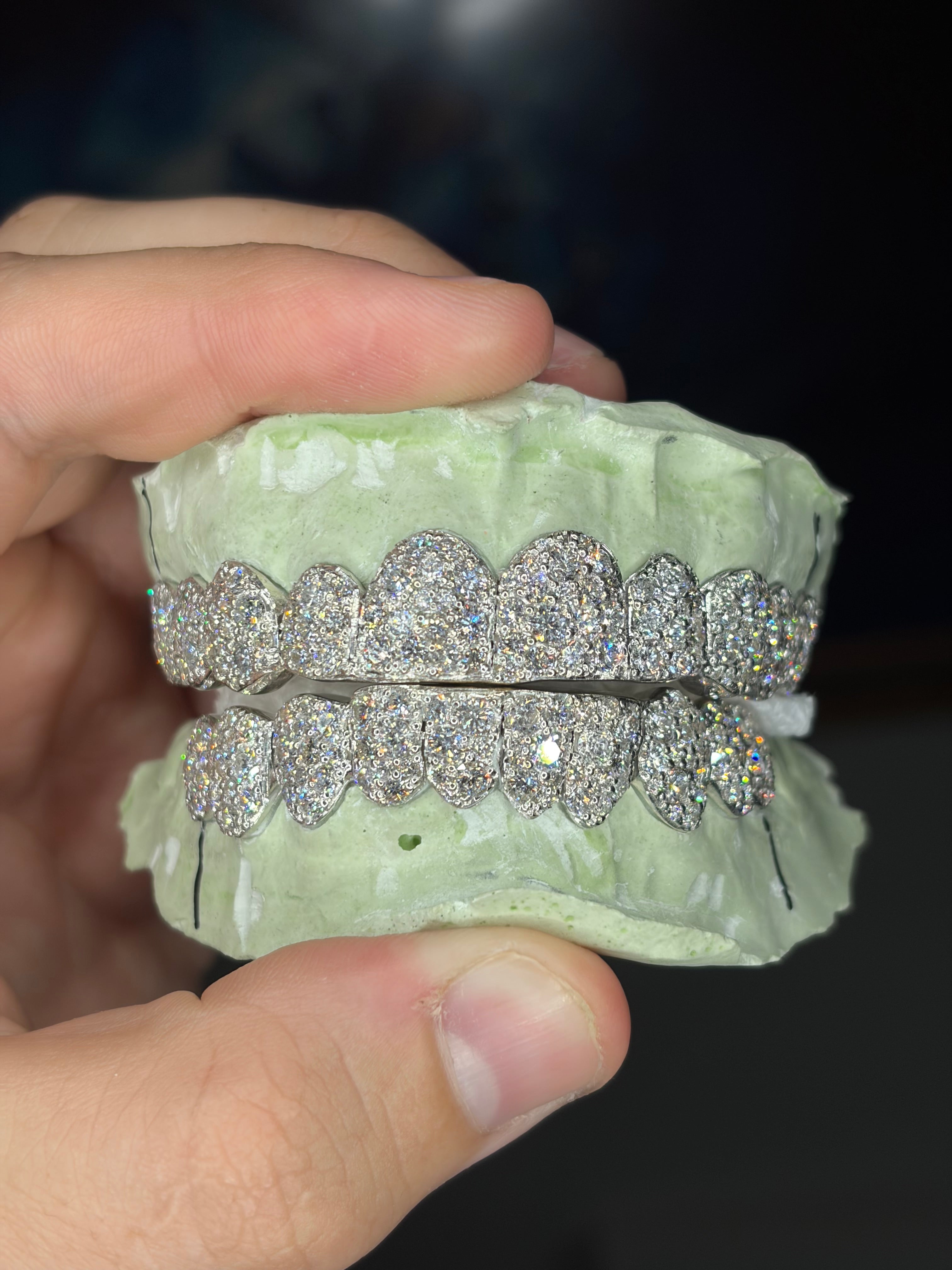 10 on 10 GALAXY SET CVD LAB GROWN DIAMOND IN SILVER
