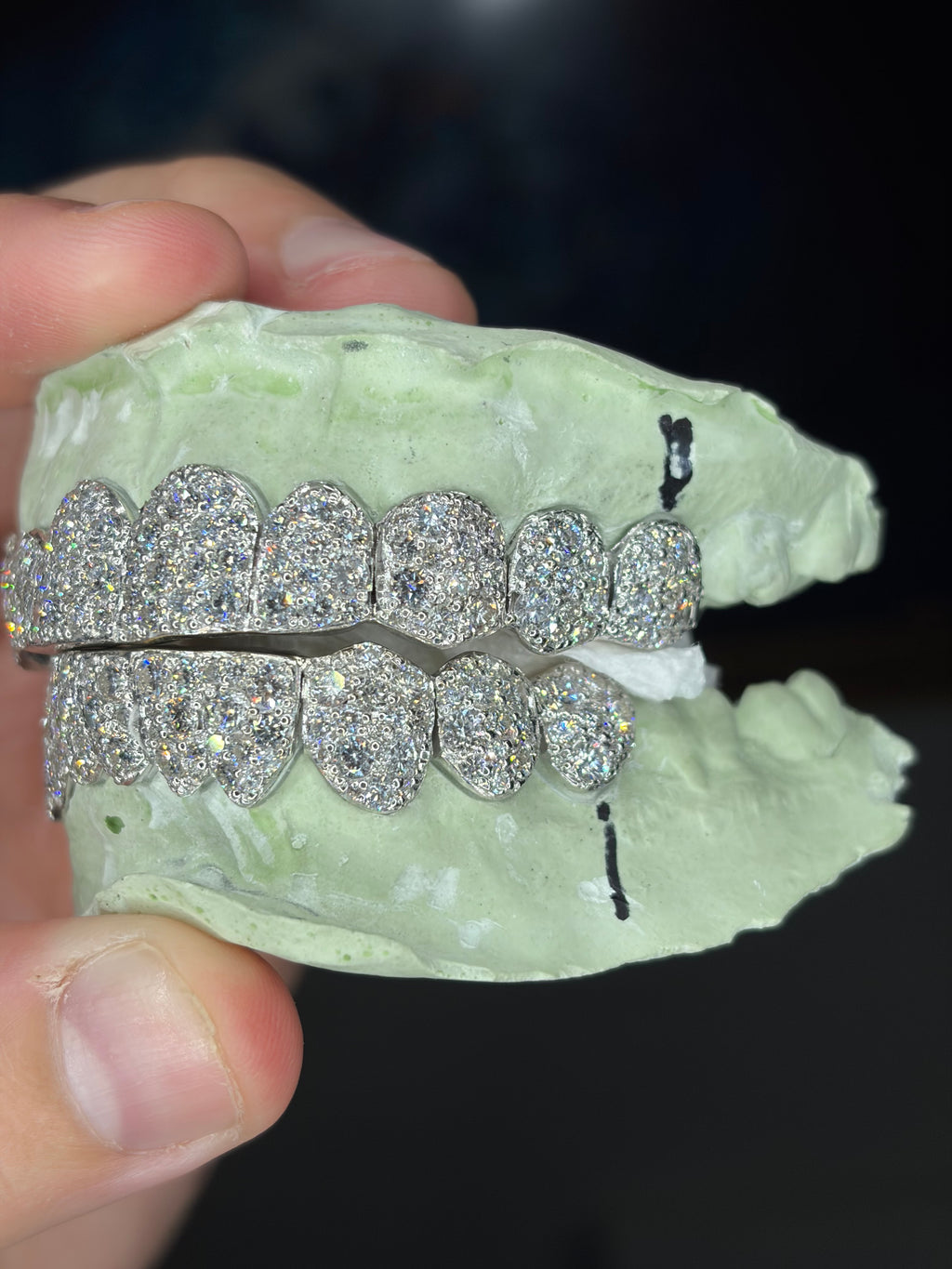 10 on 10 GALAXY SET CVD LAB GROWN DIAMOND IN SILVER