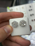 14mm lab grown diamond earrings