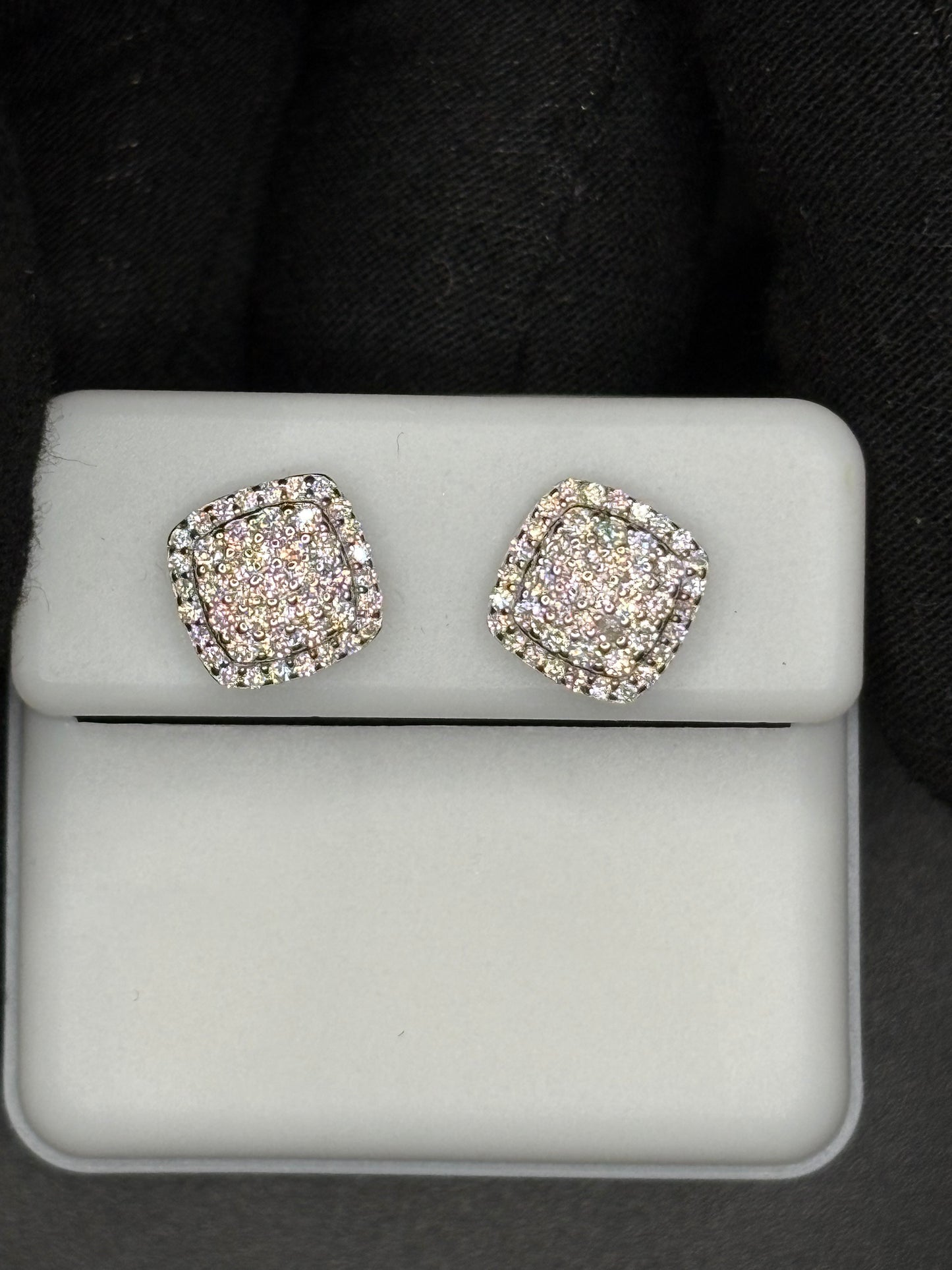 Square Cluster Earrings