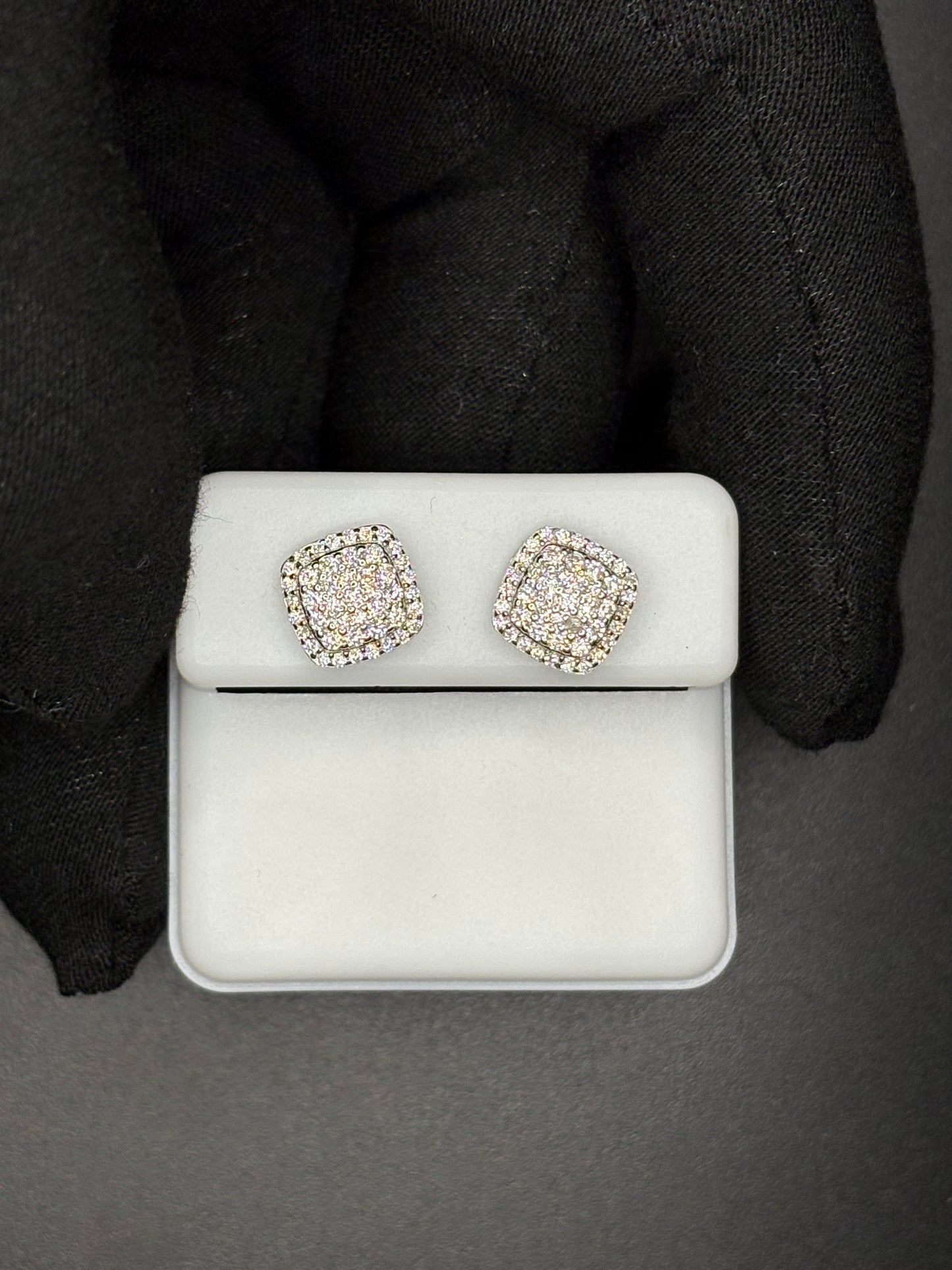 Square Cluster Earrings