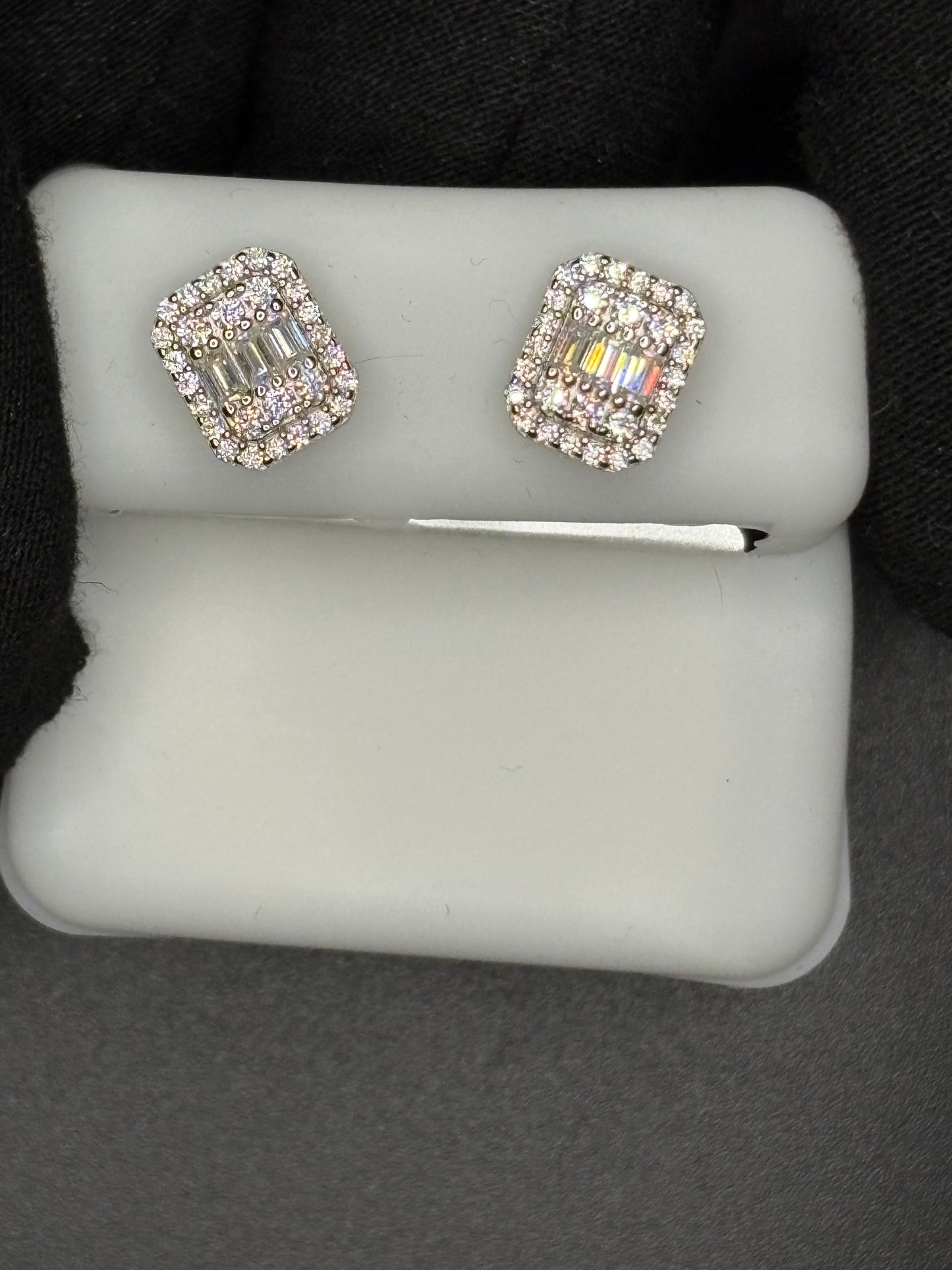 Rectangle Baguette Earrings