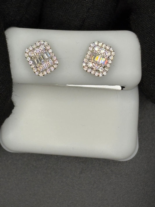 Rectangle Baguette Earrings