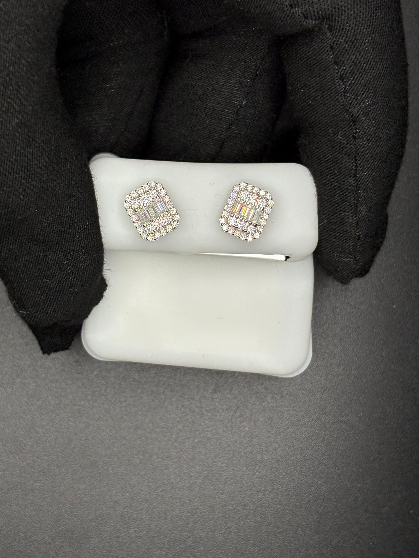 Rectangle Baguette Earrings